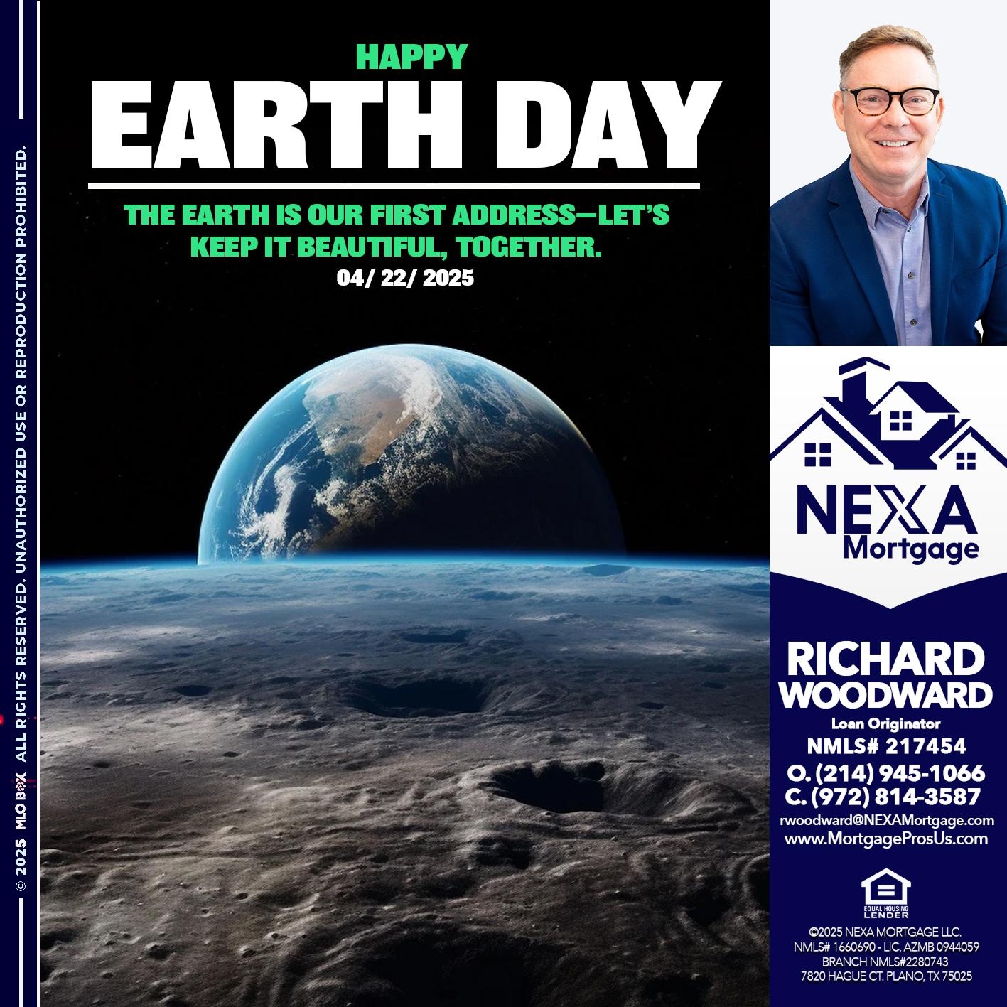 EARTH DAY - Richard Woodward -Branch Manager