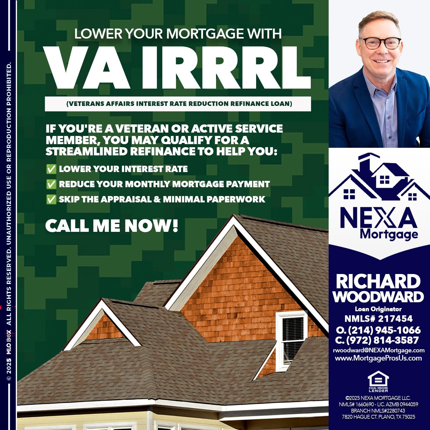 VA IRRRL - Richard Woodward -Branch Manager