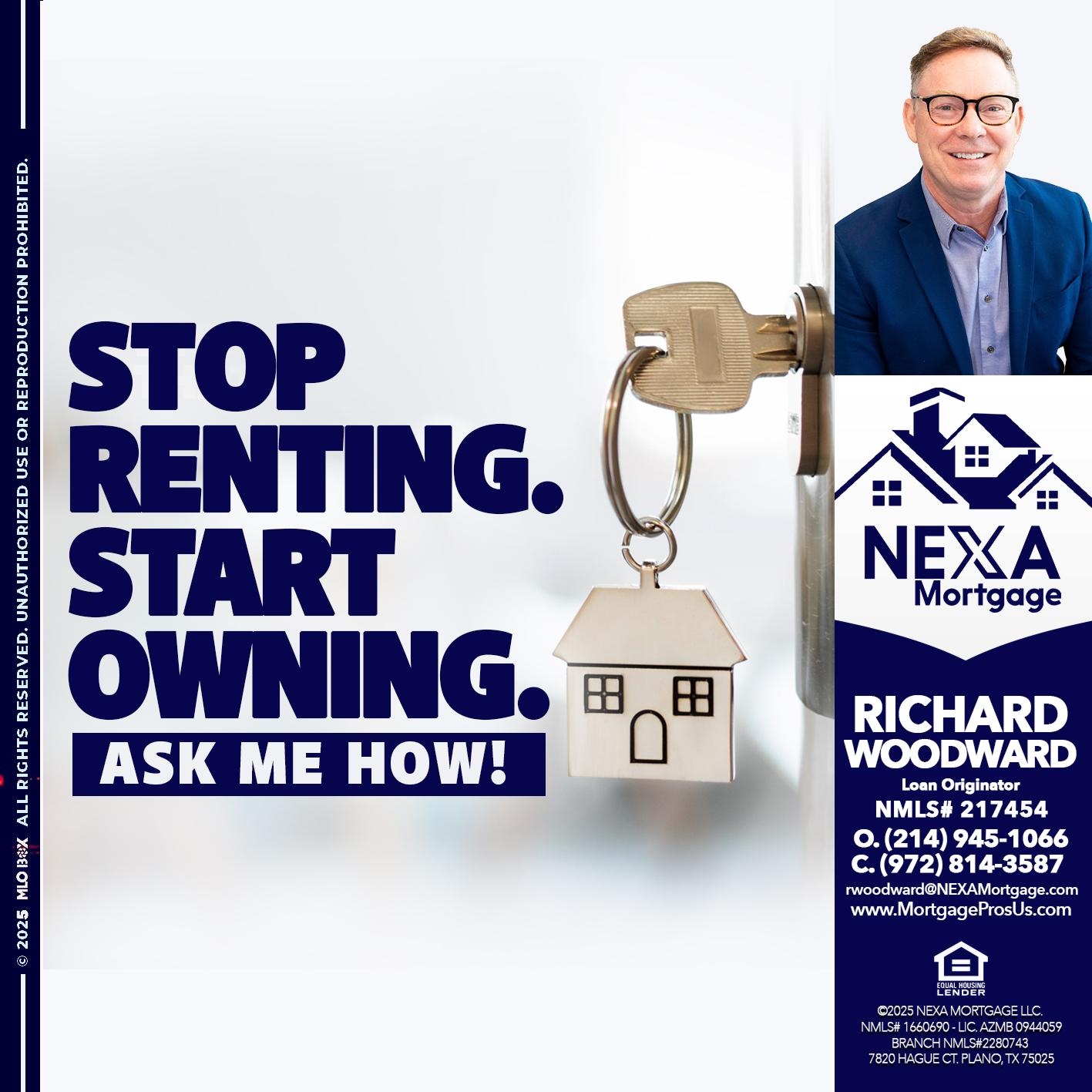 STOP RENTING - Richard Woodward -Branch Manager