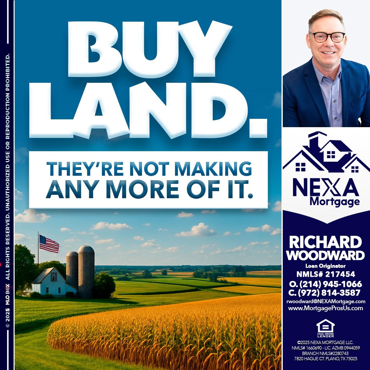 BUY LAND - Richard Woodward -Branch Manager