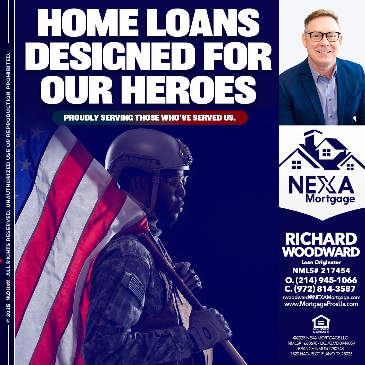 HOME LOANS - Richard Woodward -Branch Manager