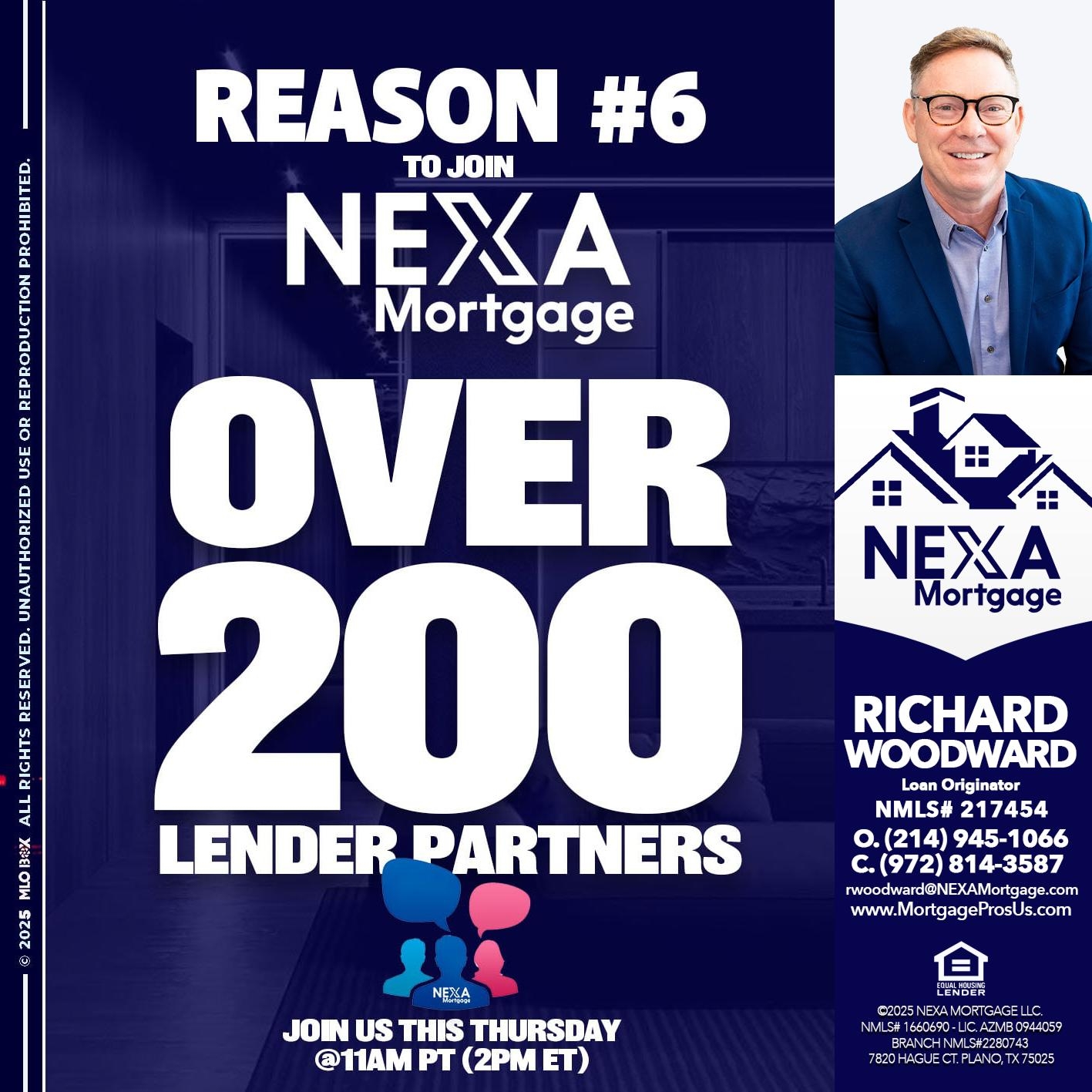 REASON 6 - Richard Woodward -Branch Manager