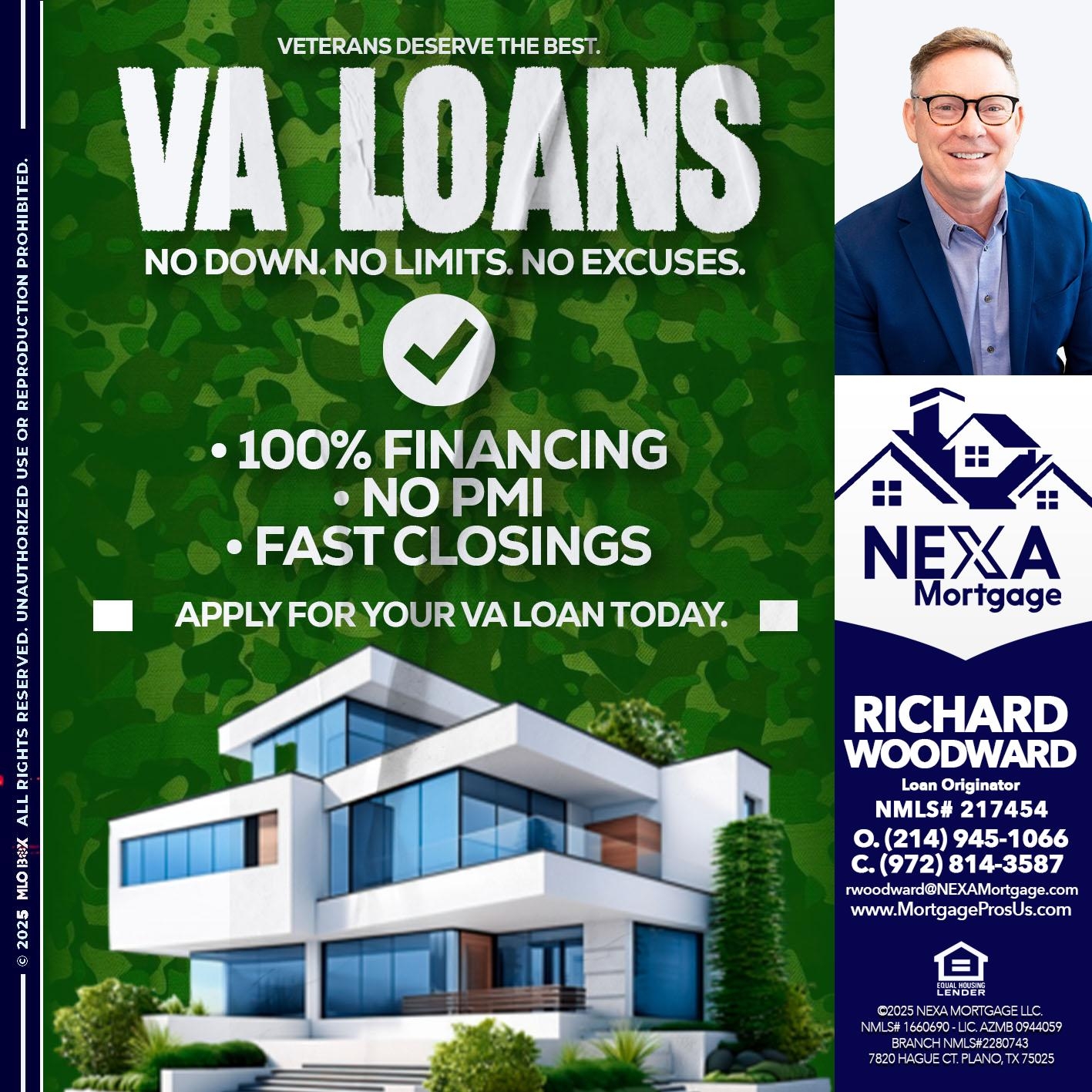VA LOANS - Richard Woodward -Branch Manager