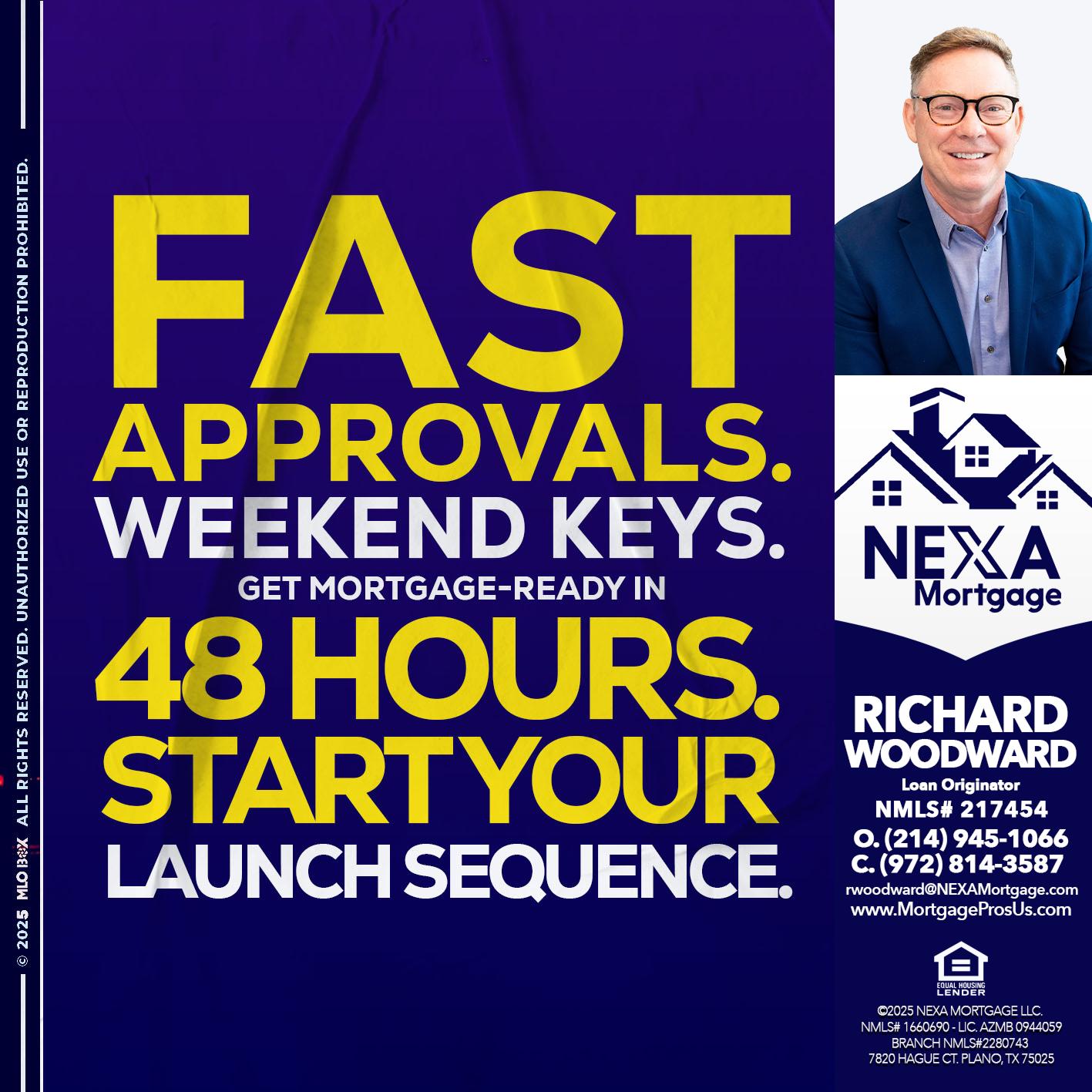 FAST APPROVALS - Richard Woodward -Branch Manager