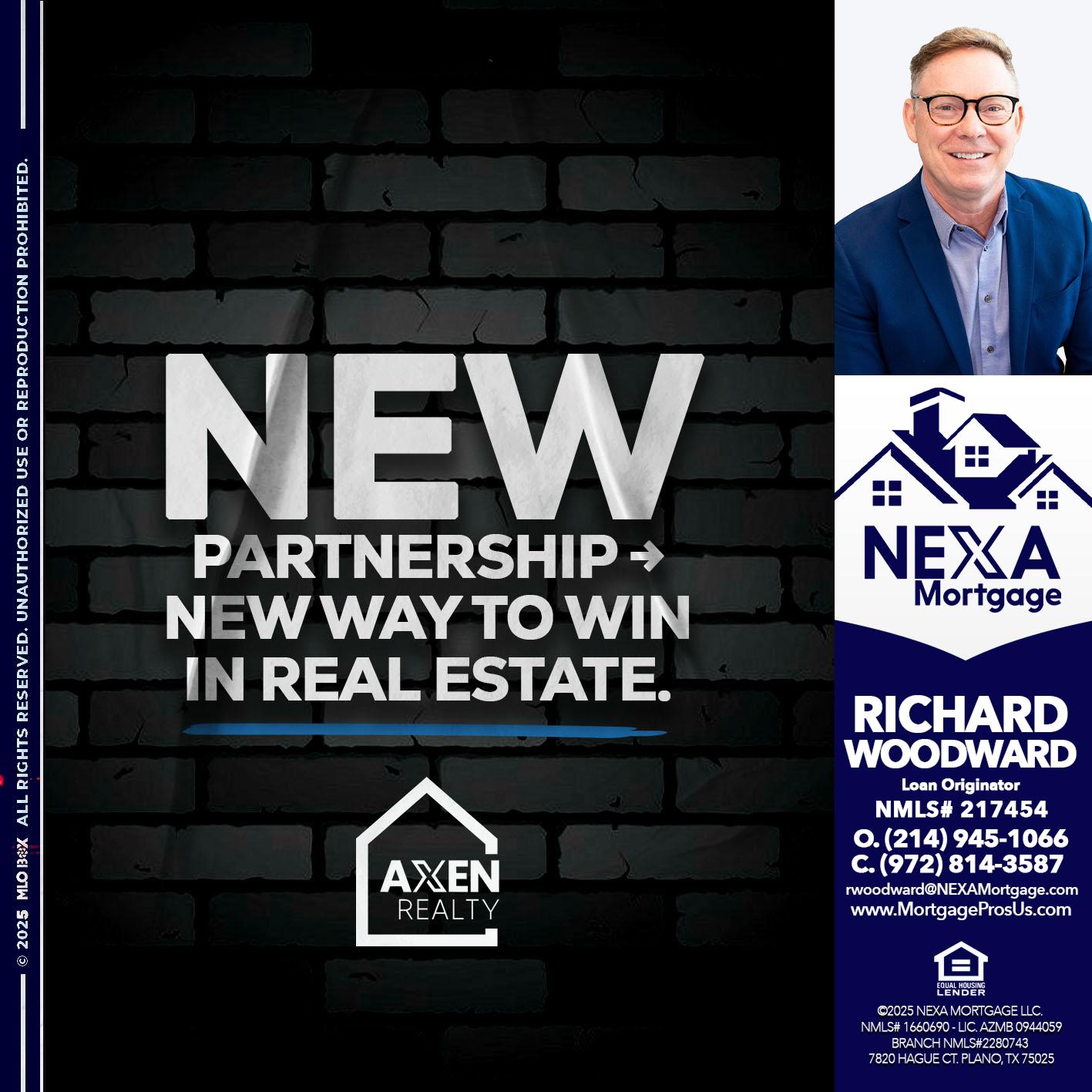 new partnership - Richard Woodward -Branch Manager