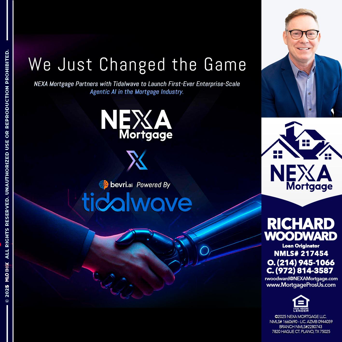 we just change - Richard Woodward -Branch Manager