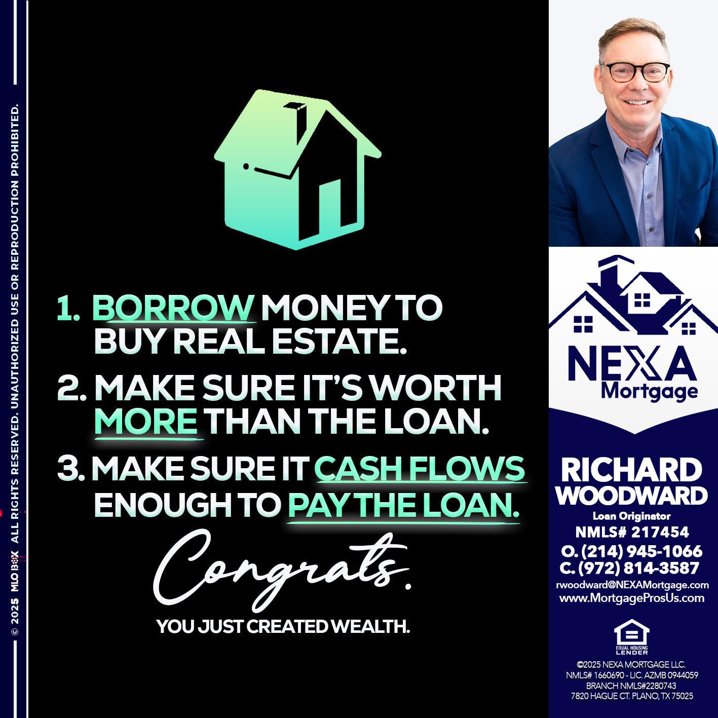 BORROW MONEY - Richard Woodward -Branch Manager