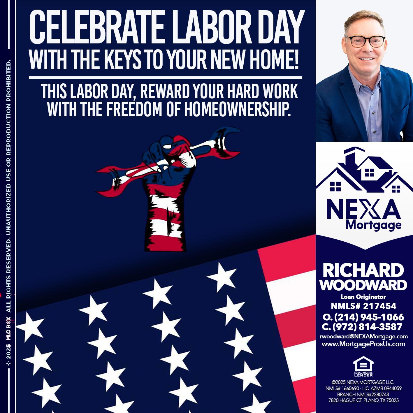 CELEBRATE LABOR DAY - Richard Woodward -Branch Manager