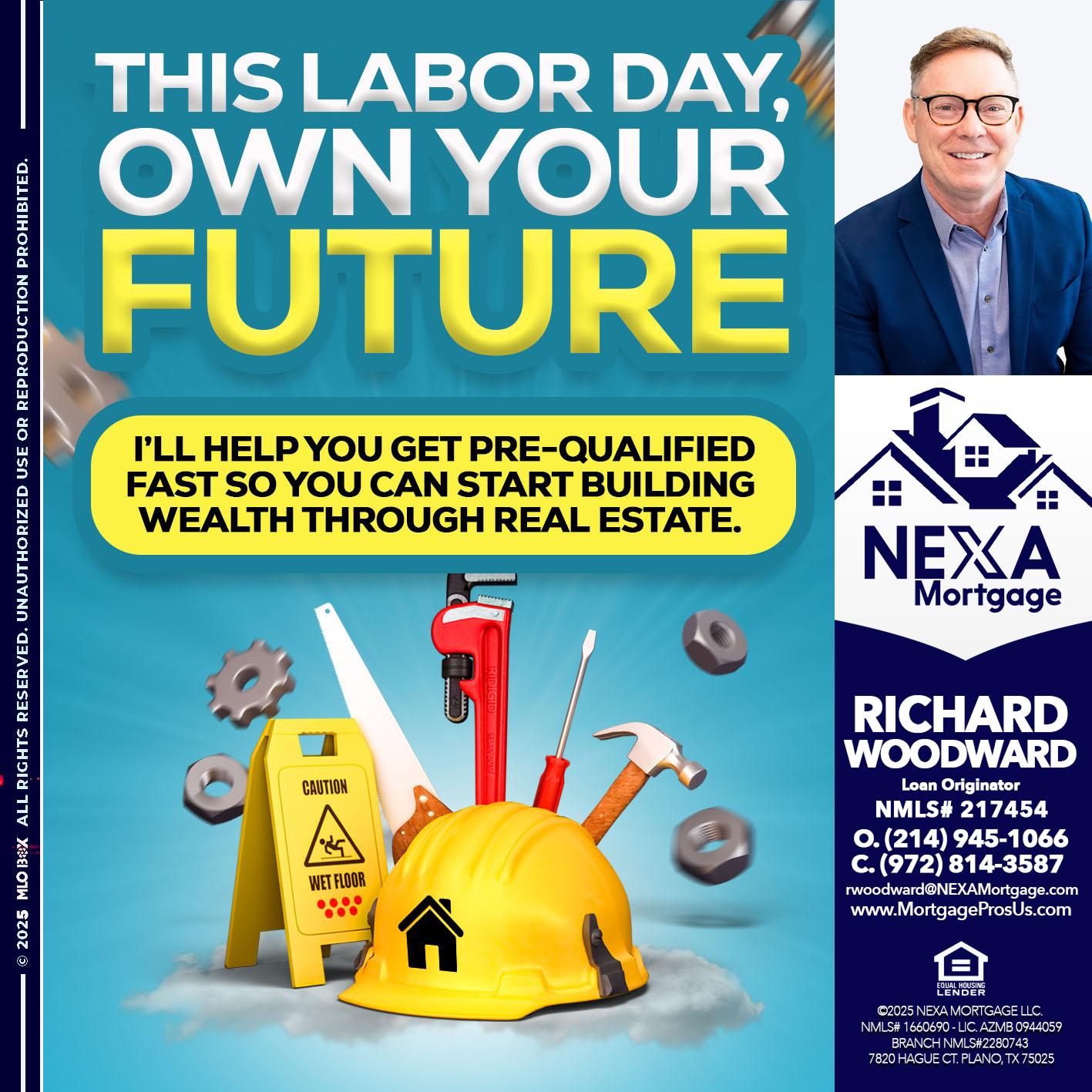 LABOR DAY - Richard Woodward -Branch Manager