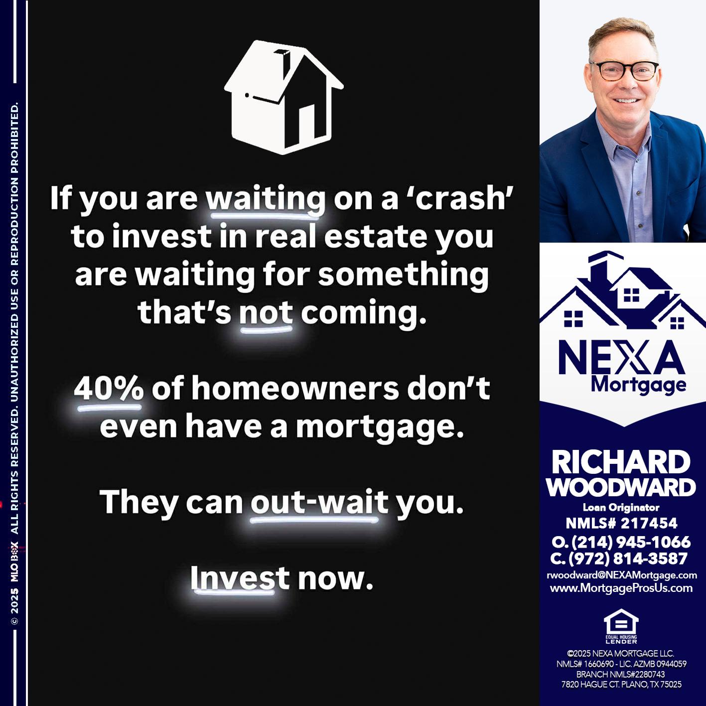 IF YOU ARE WAITING - Richard Woodward -Branch Manager