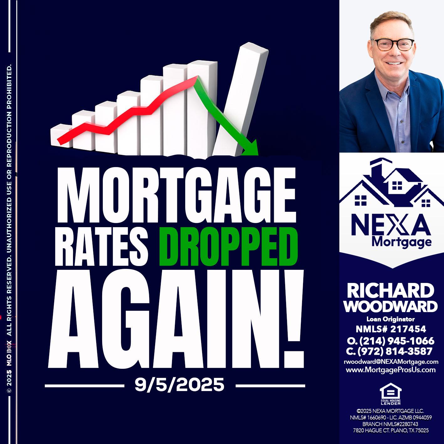 RATES DROP - Richard Woodward -Branch Manager
