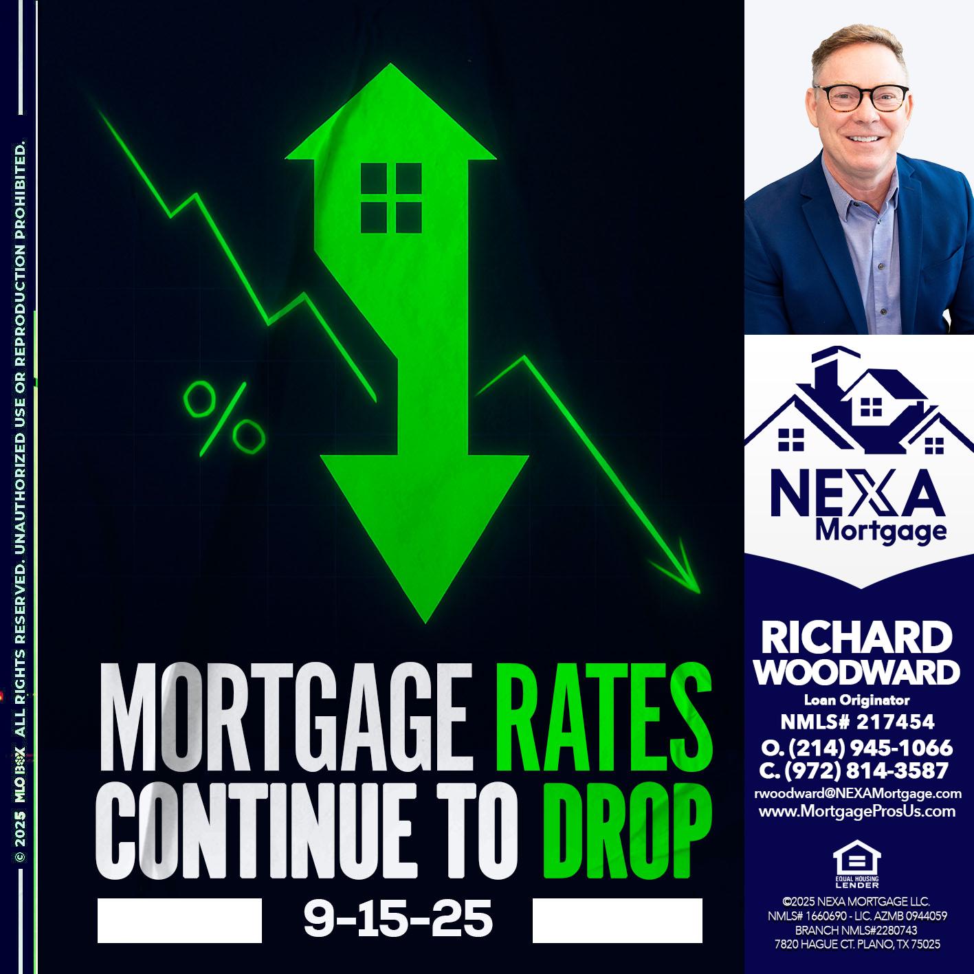 RATES DROP - Richard Woodward -Branch Manager