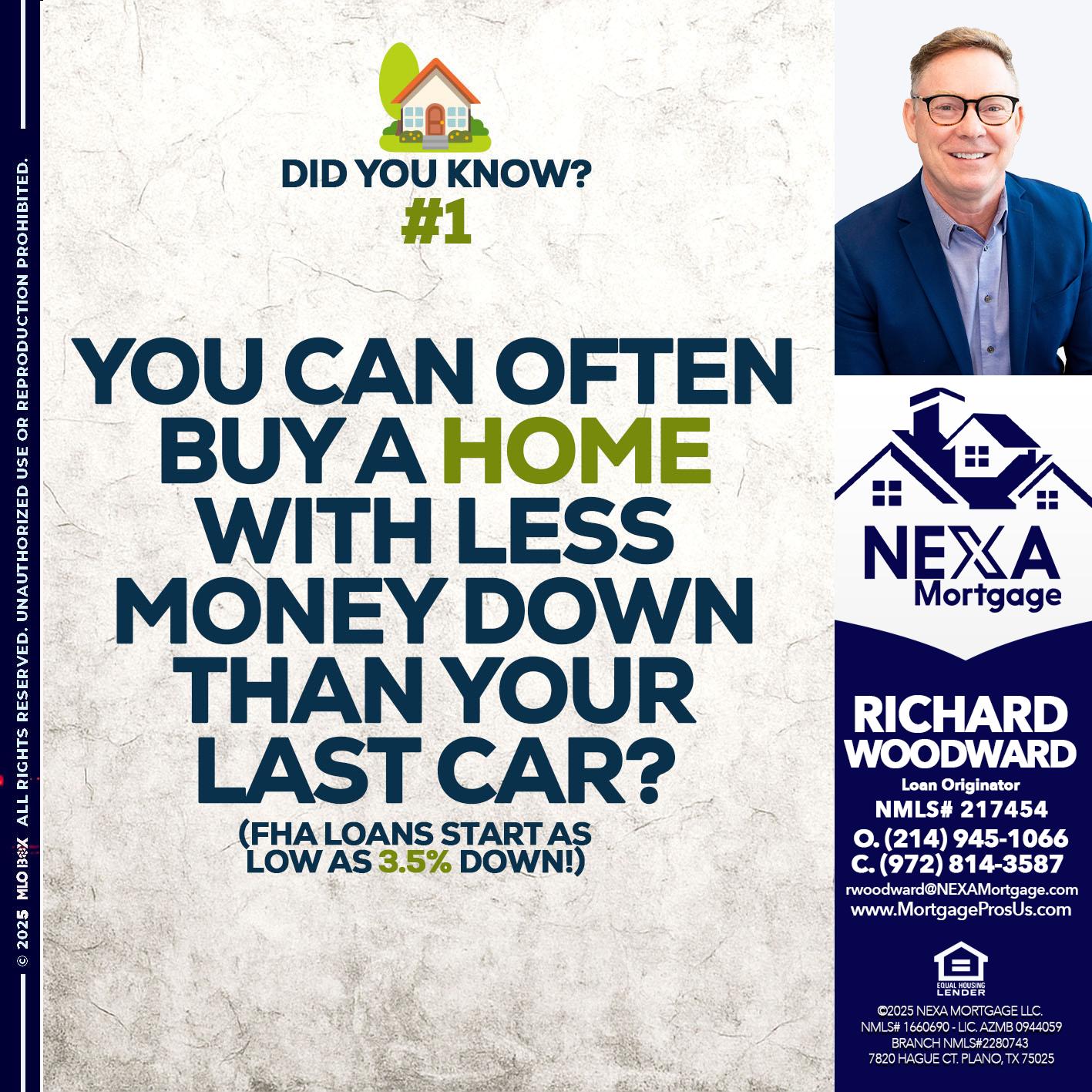 DID YOU KNOW #1 - Richard Woodward -Branch Manager