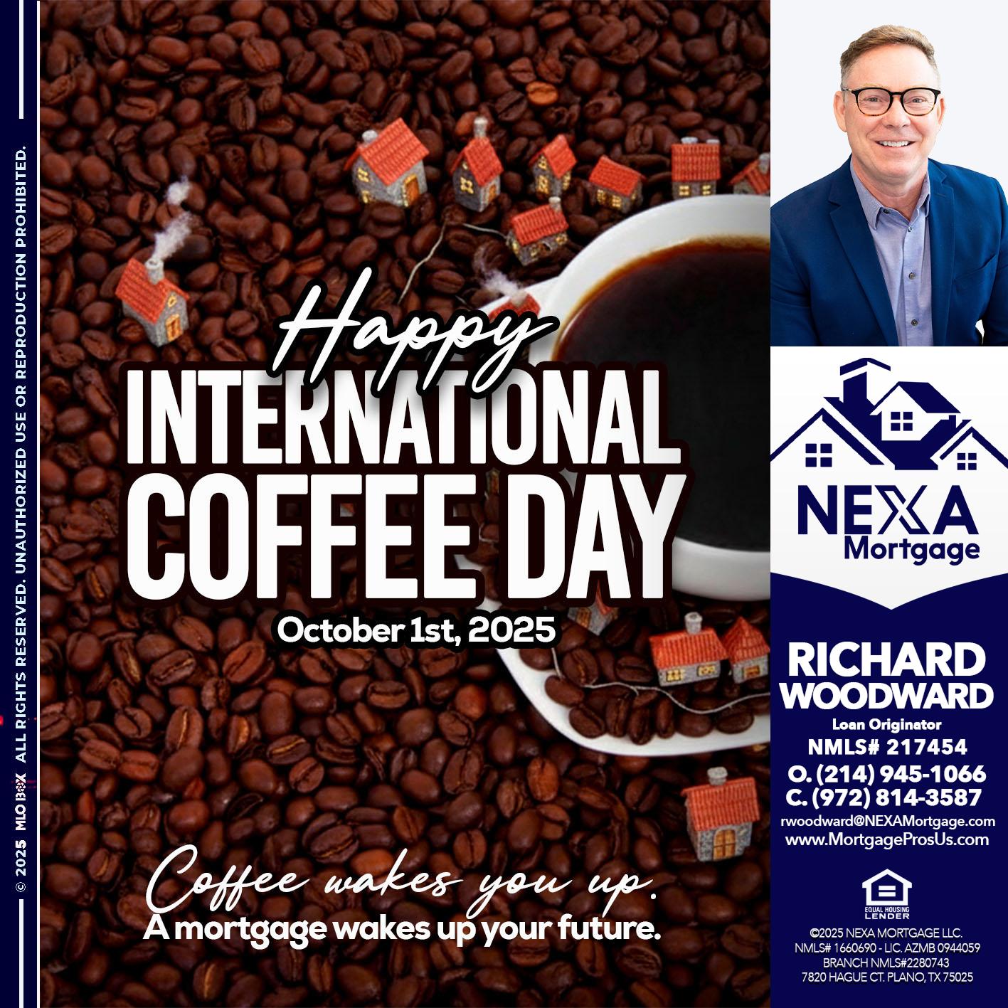 INTERNATIONAL COFFEE DAY - Richard Woodward -Branch Manager