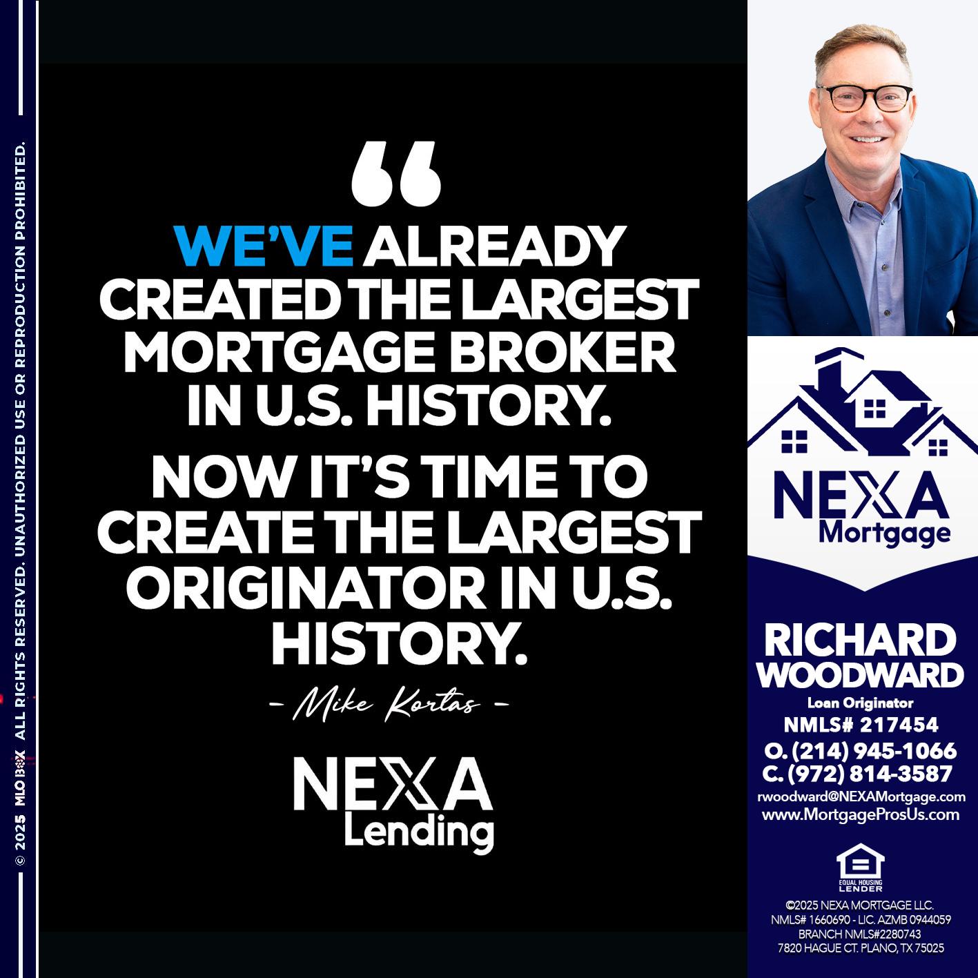 MIKE KORTAS - Richard Woodward -Branch Manager