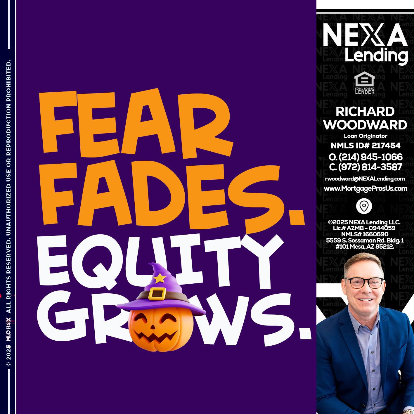 FEAR FADES - Richard Woodward -Branch Manager