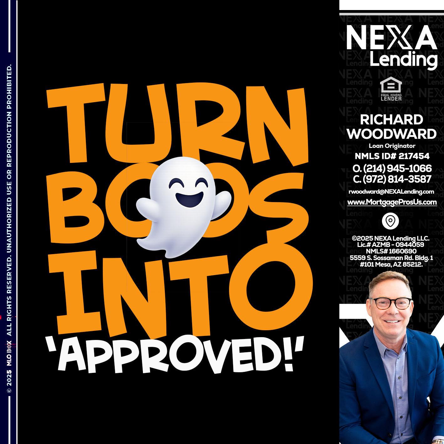 turn boos into - Richard Woodward -Branch Manager