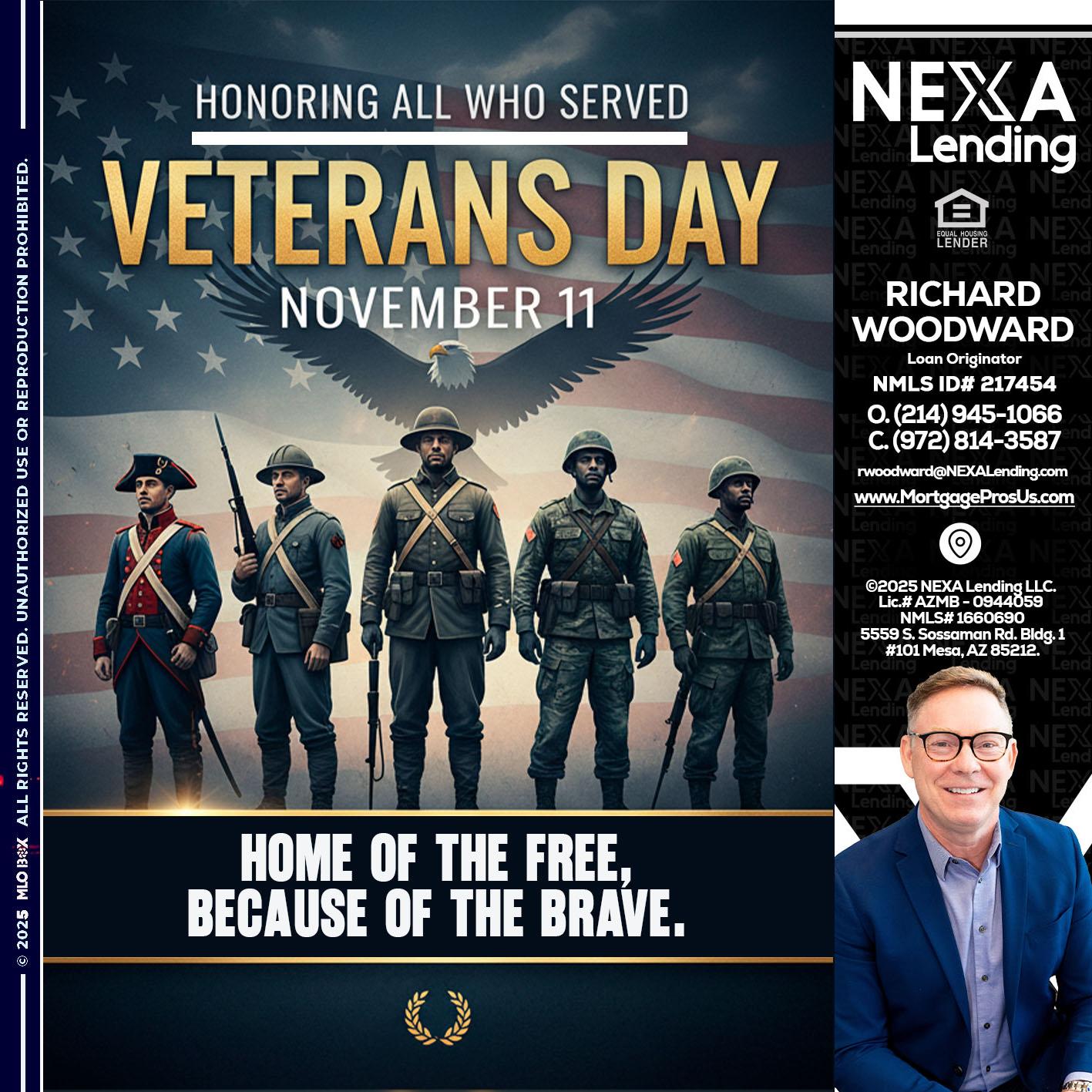 Veterans Day - Richard Woodward -Branch Manager