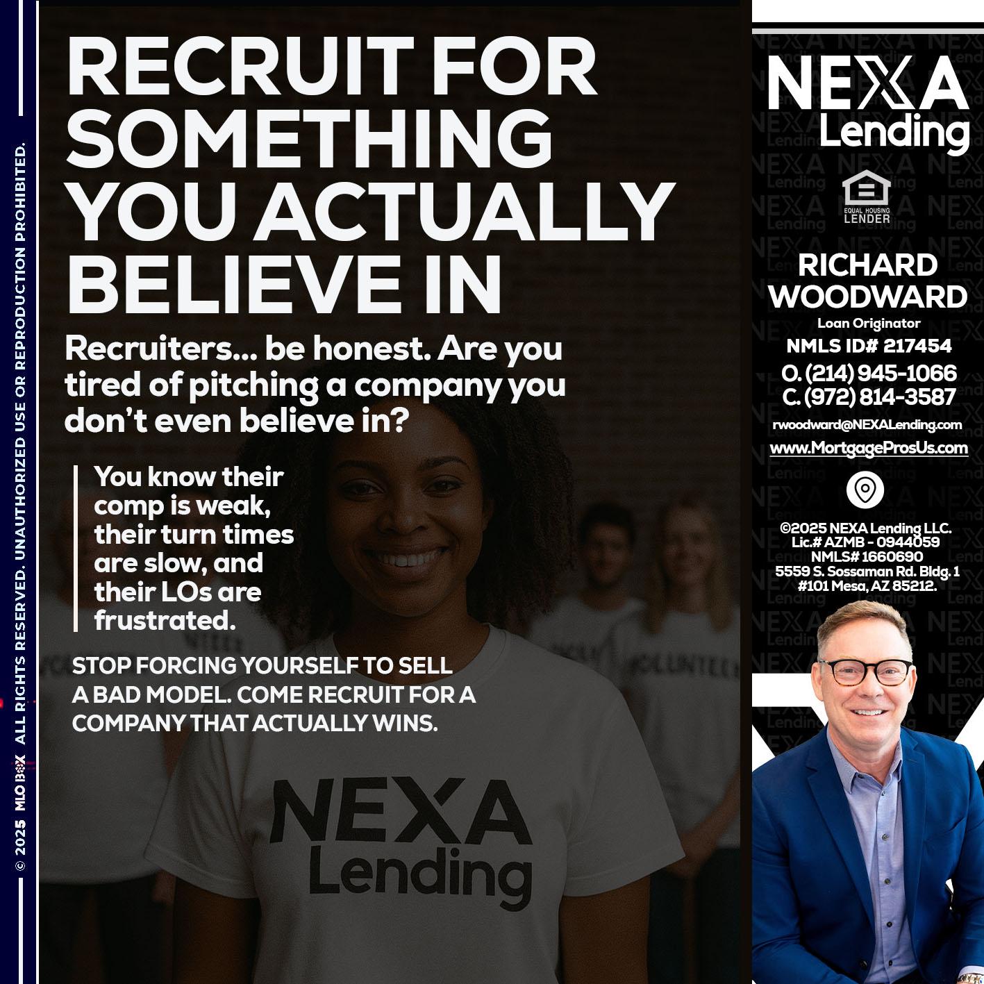 RECRUITING - Richard Woodward -Branch Manager