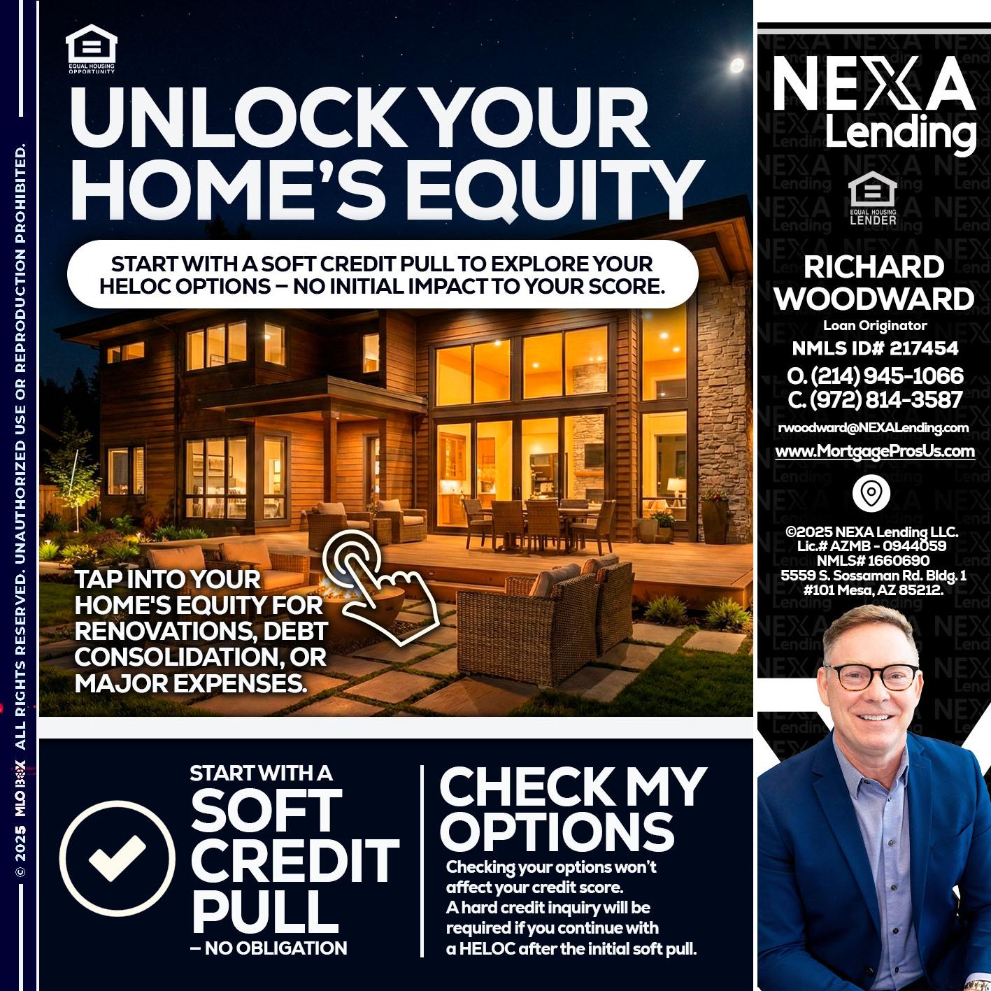 UNLOCK YOUR HOMES - Richard Woodward -Branch Manager