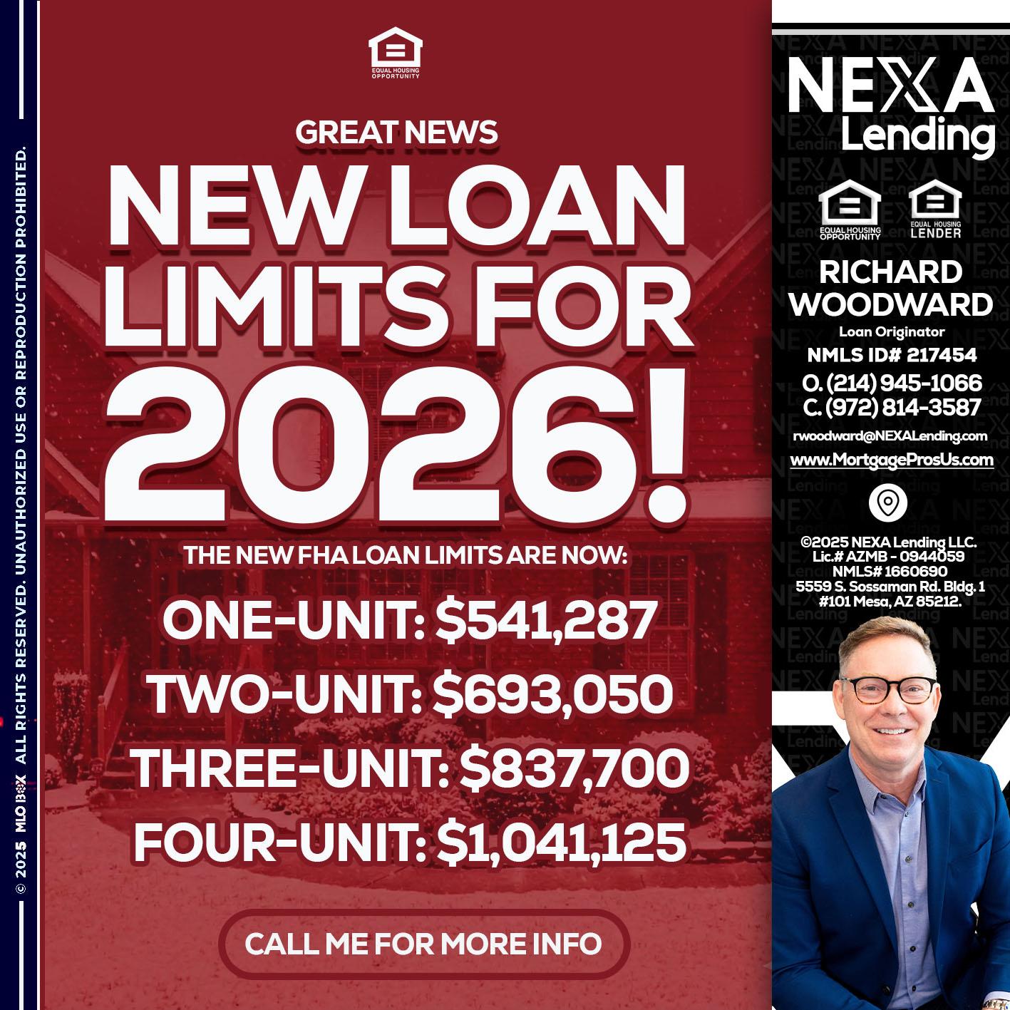 loan limits - Richard Woodward -Branch Manager