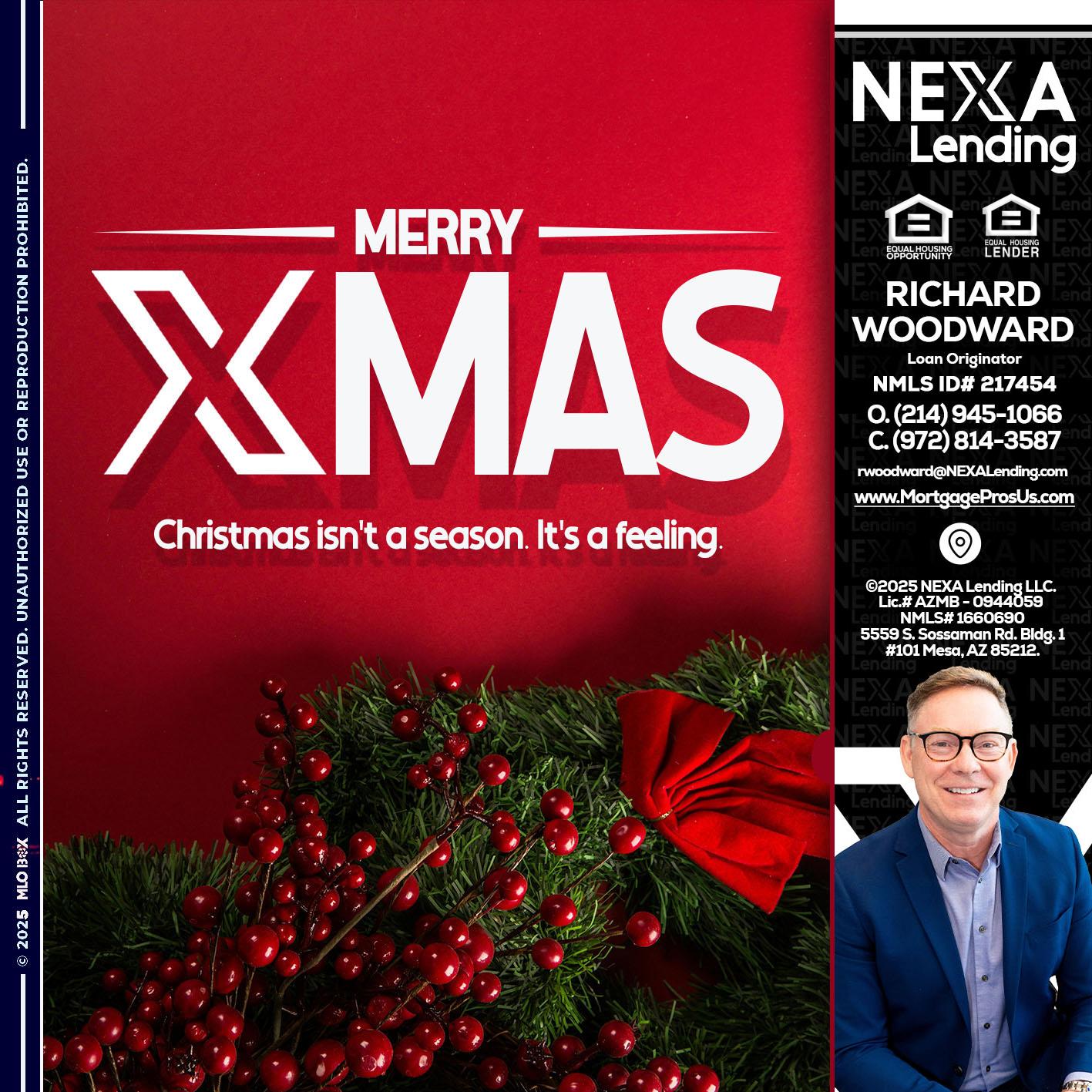 merry xmas - Richard Woodward -Branch Manager