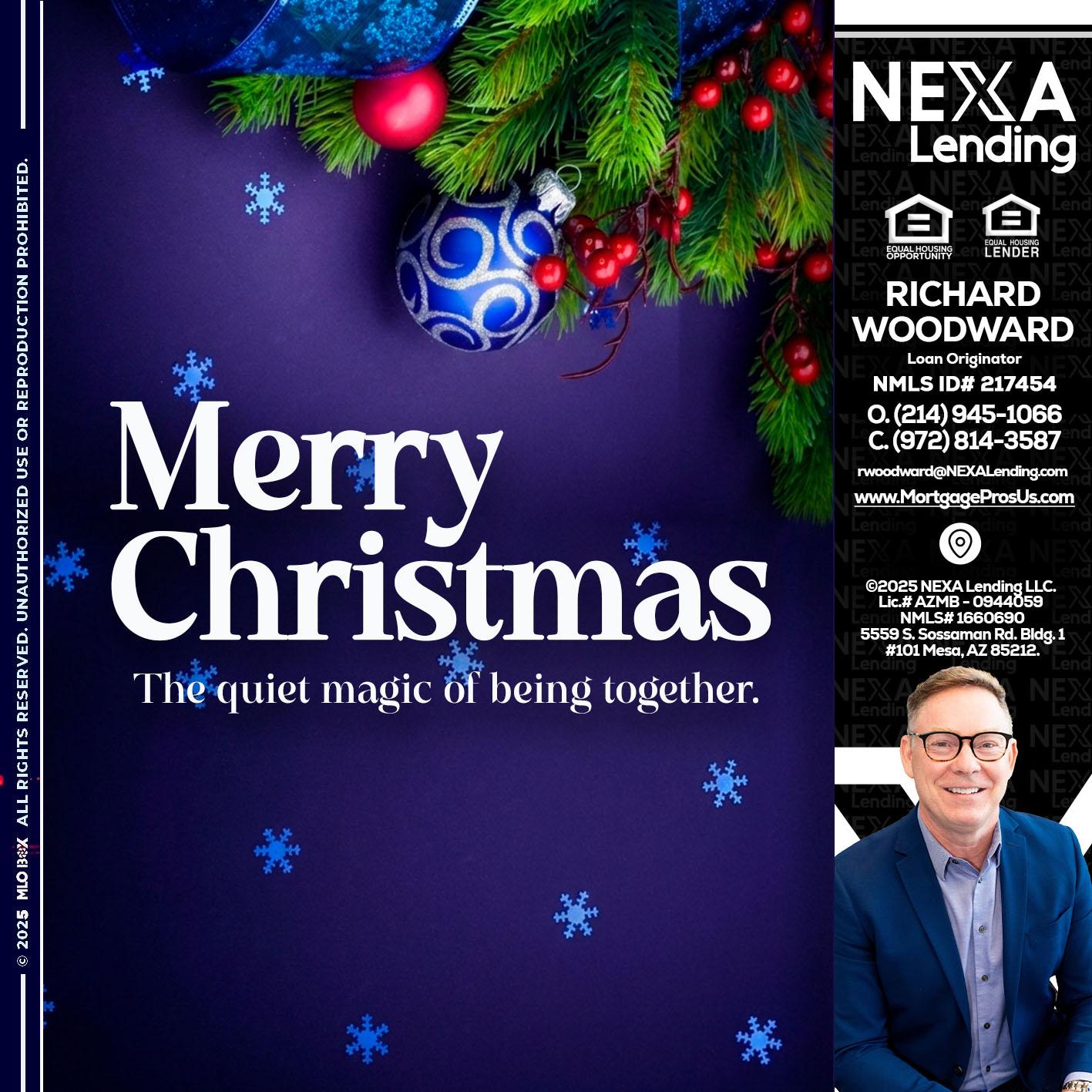 merry christmas - Richard Woodward -Branch Manager