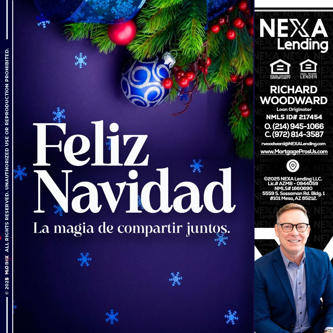 FELIZ NAVIDAD - Richard Woodward -Branch Manager