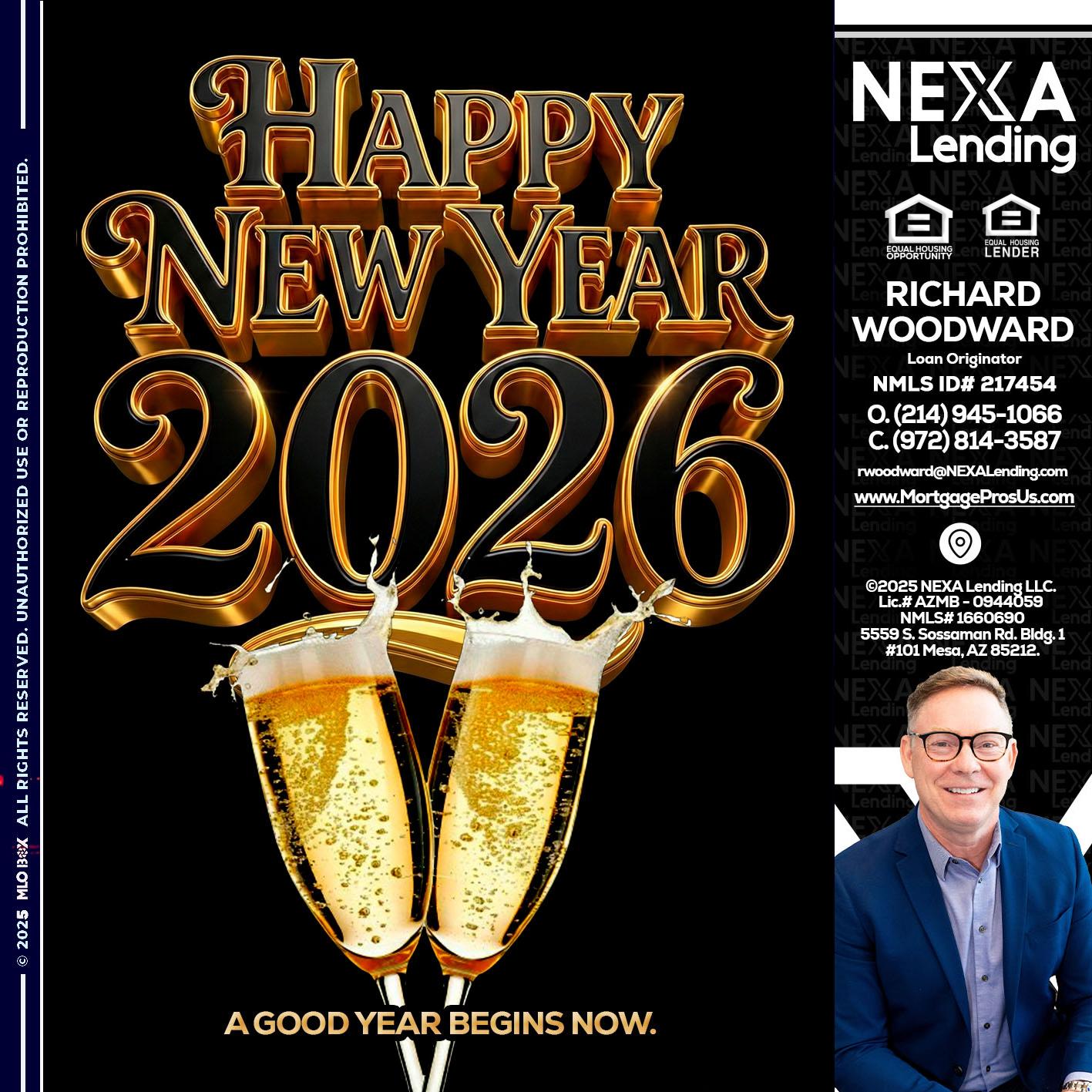 happy new year 2026 - Richard Woodward -Branch Manager