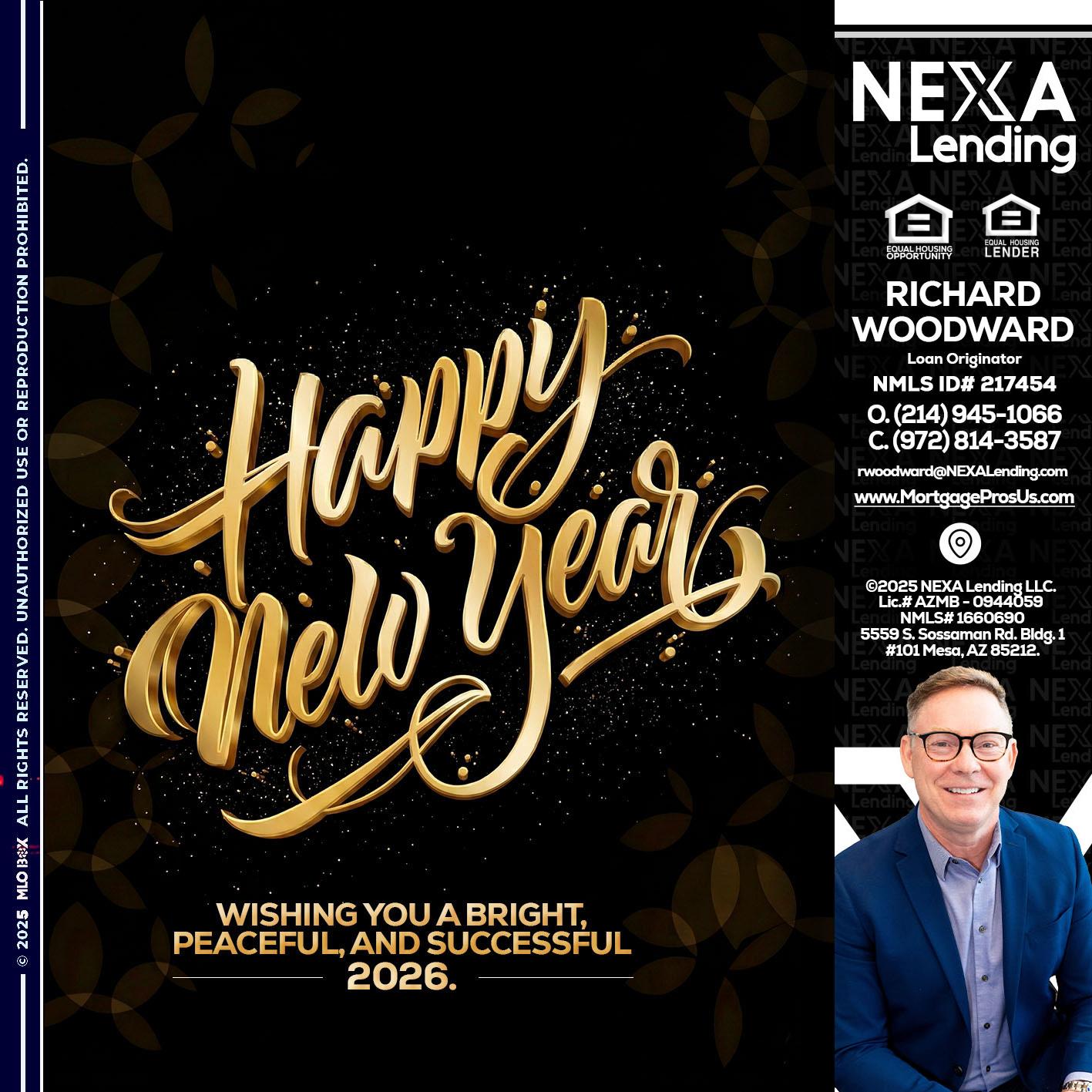 HAPPY NEW YEAR - Richard Woodward -Branch Manager