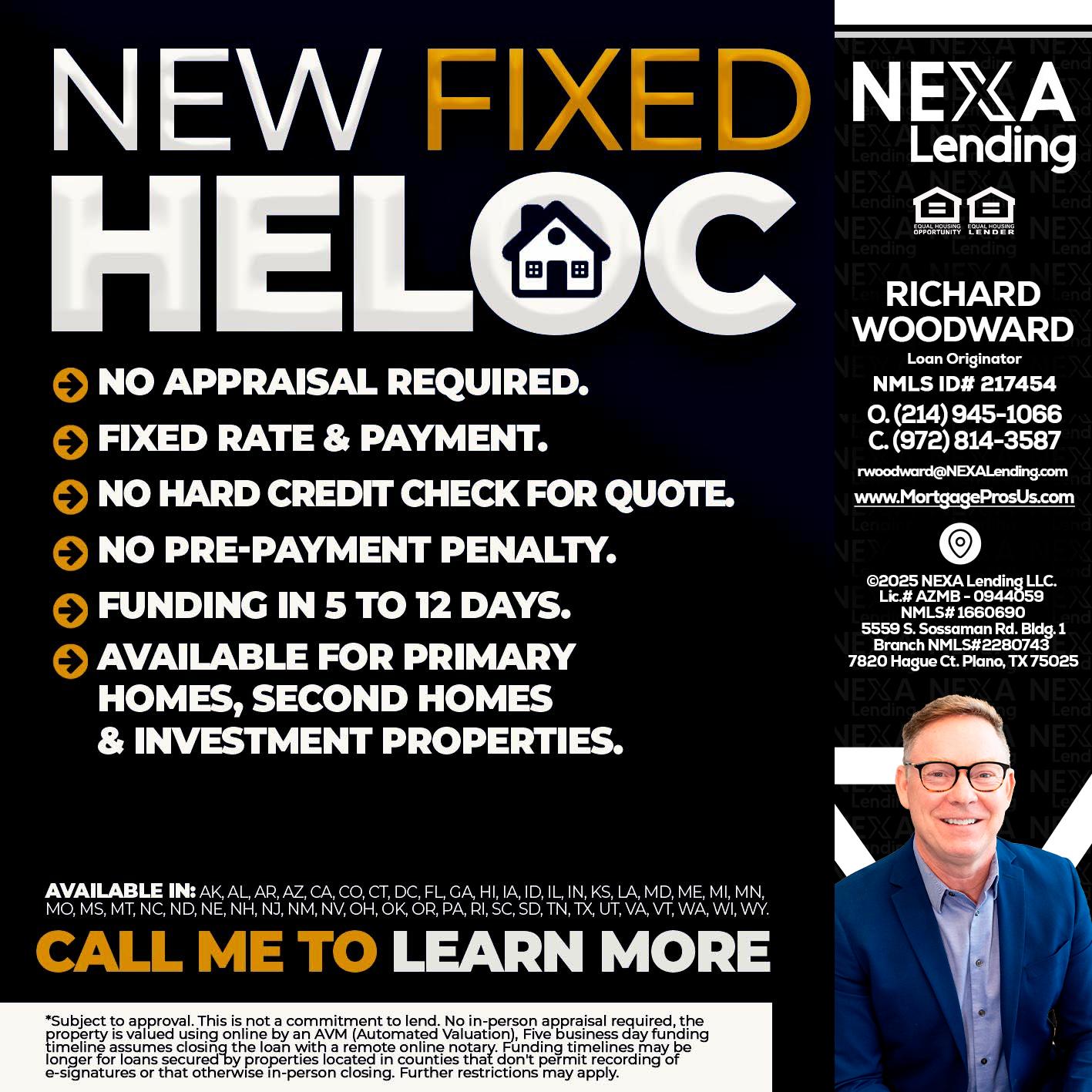 HELOC - Richard Woodward -Branch Manager