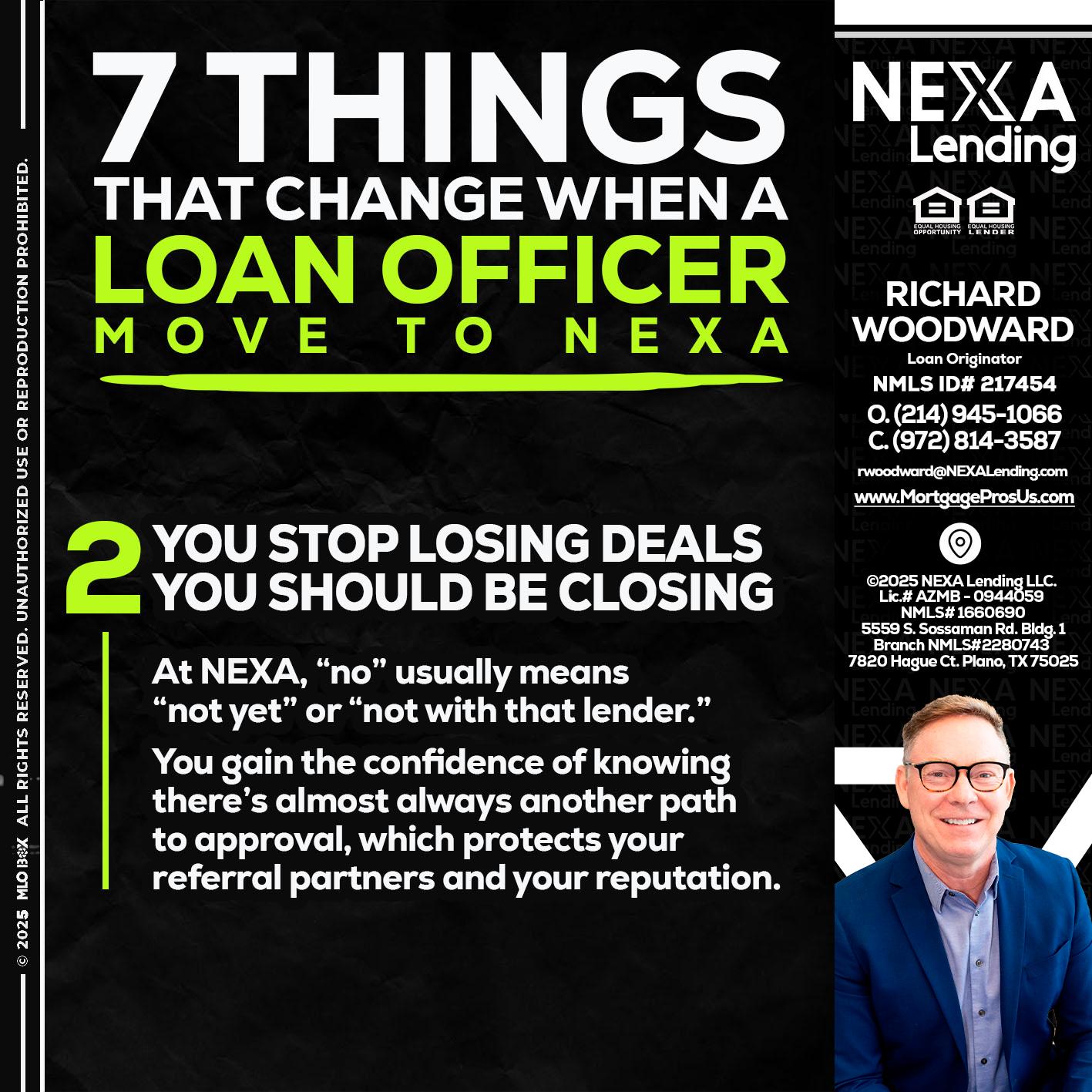 7 THINGS (2) - Richard Woodward -Branch Manager