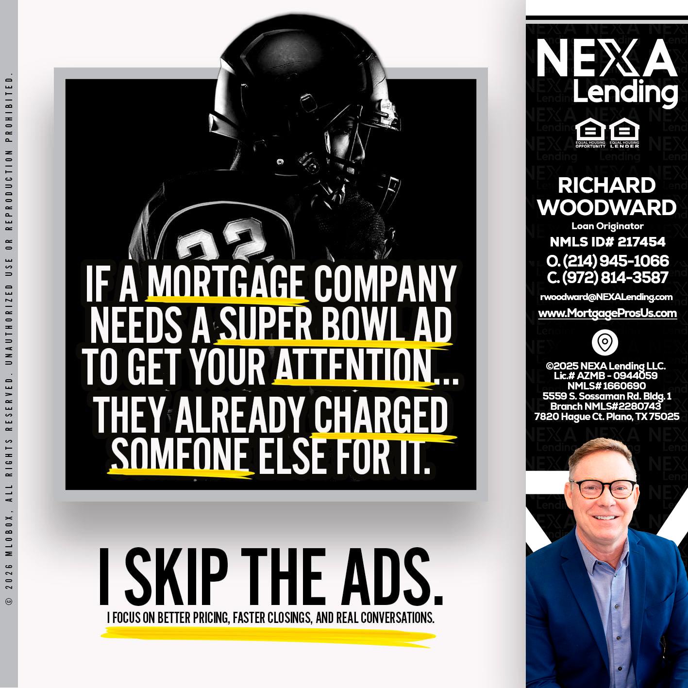 if a mortgage ad - Richard Woodward -Branch Manager