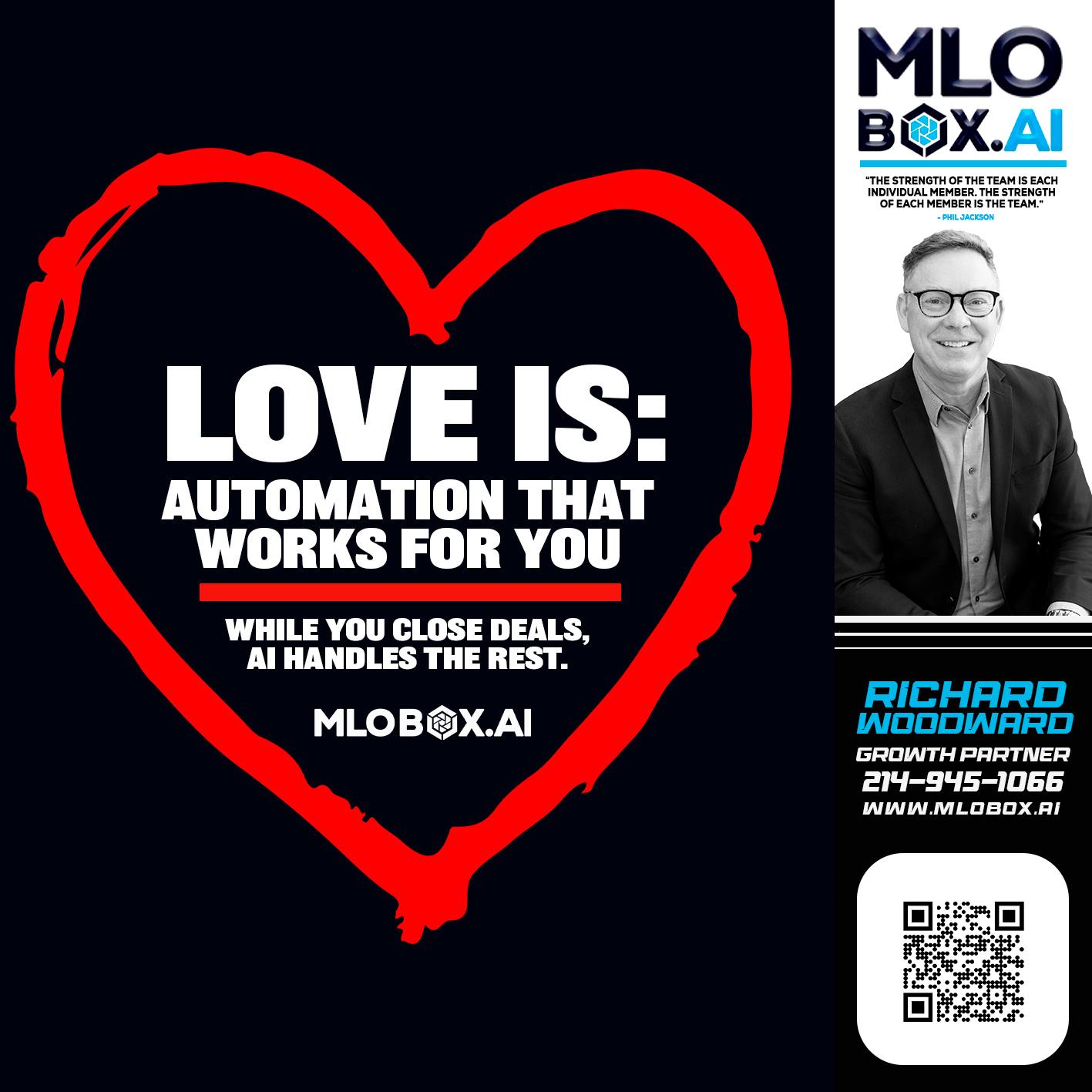 love is - Richard Woodward -Branch Manager