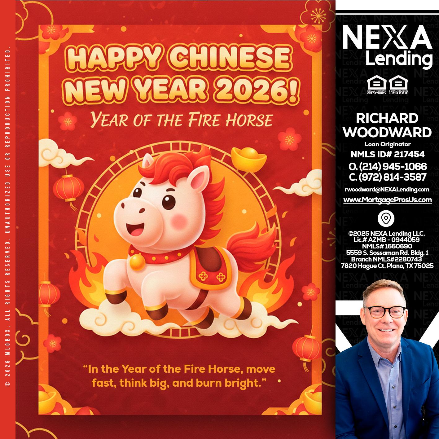 happy Chinese new year - Richard Woodward -Branch Manager