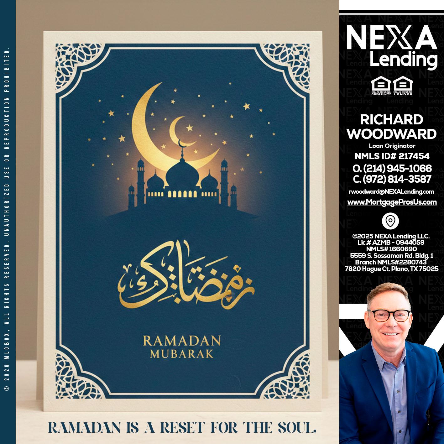 HAPPY RAMADAN - Richard Woodward -Branch Manager