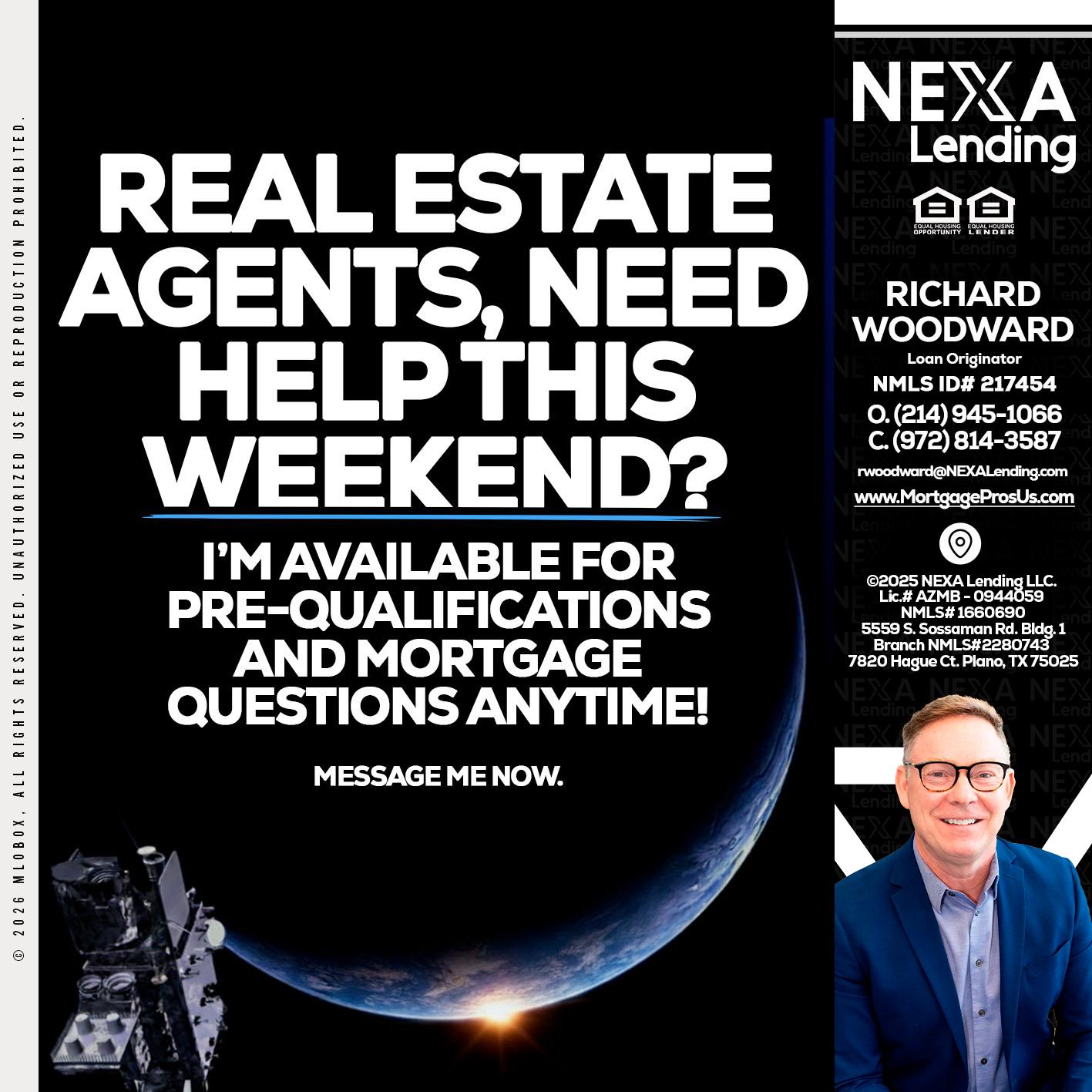 REAL ESTATE AGENTS - Richard Woodward -Branch Manager