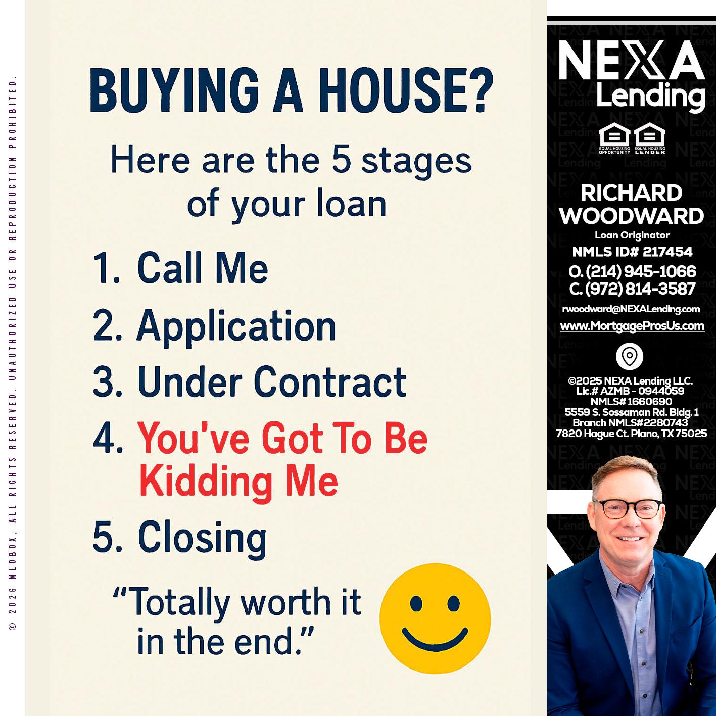 BUYING A HOUSE - Richard Woodward -Branch Manager