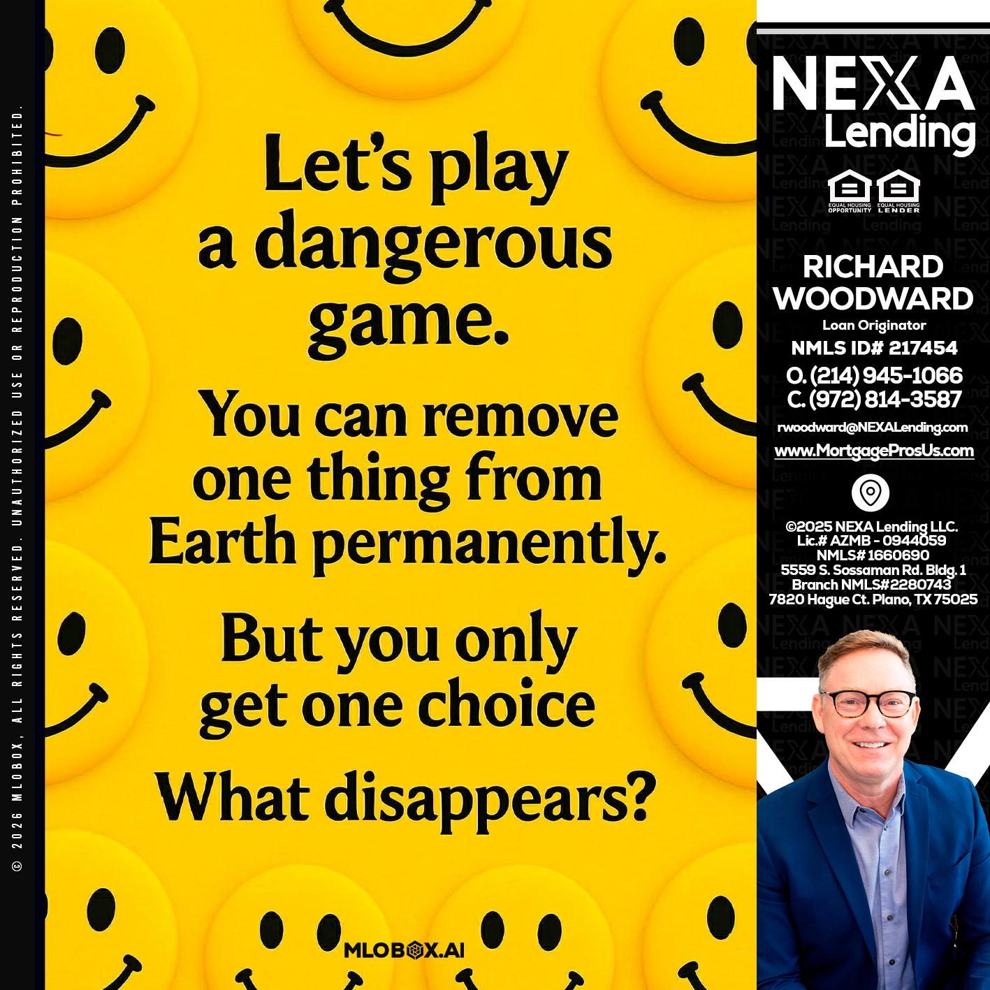 LETS PLAY - Richard Woodward -Branch Manager