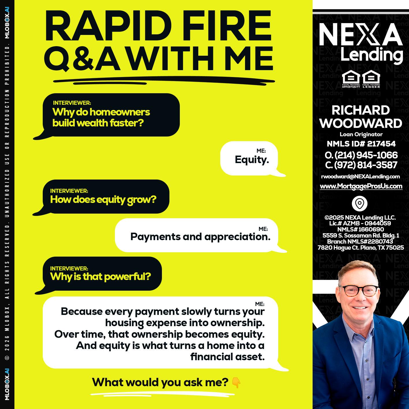 RAPID FIRE Q&A - Richard Woodward -Branch Manager