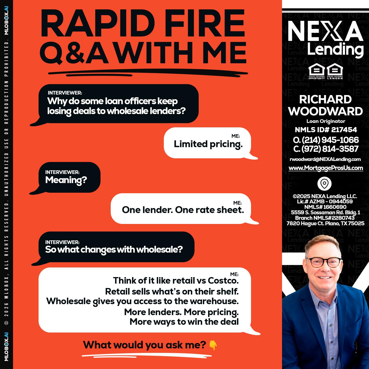Q&A - Richard Woodward -Branch Manager