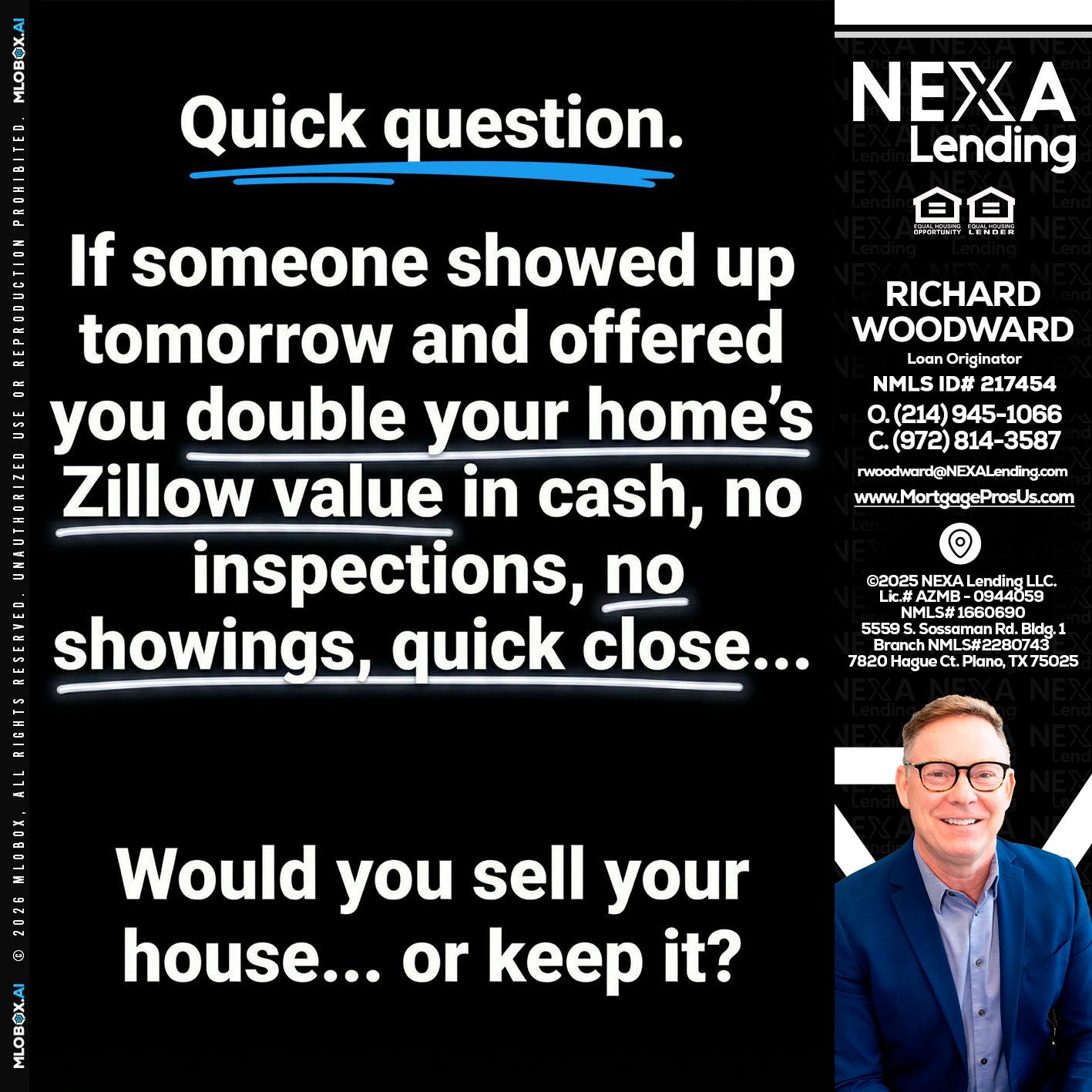 QUICK QUESTION - Richard Woodward -Branch Manager