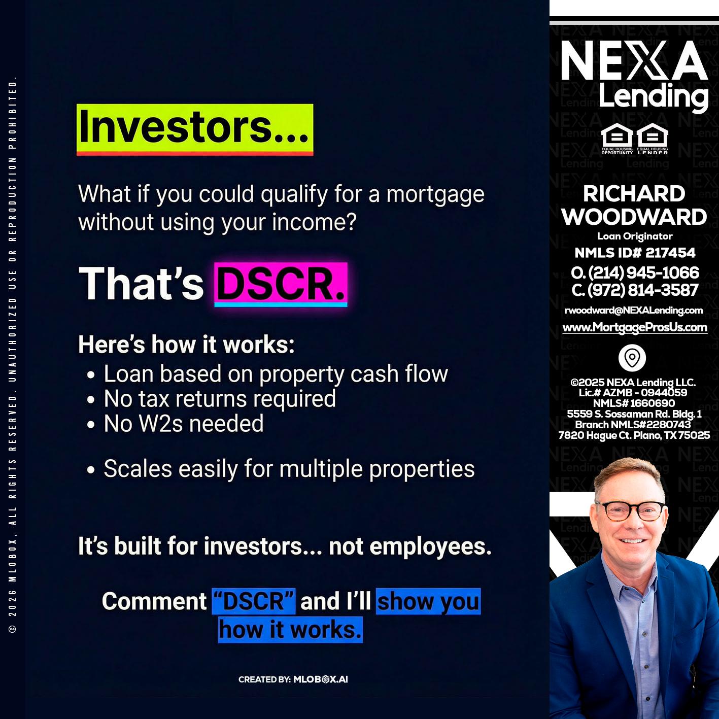INVESTORS - Richard Woodward -Branch Manager