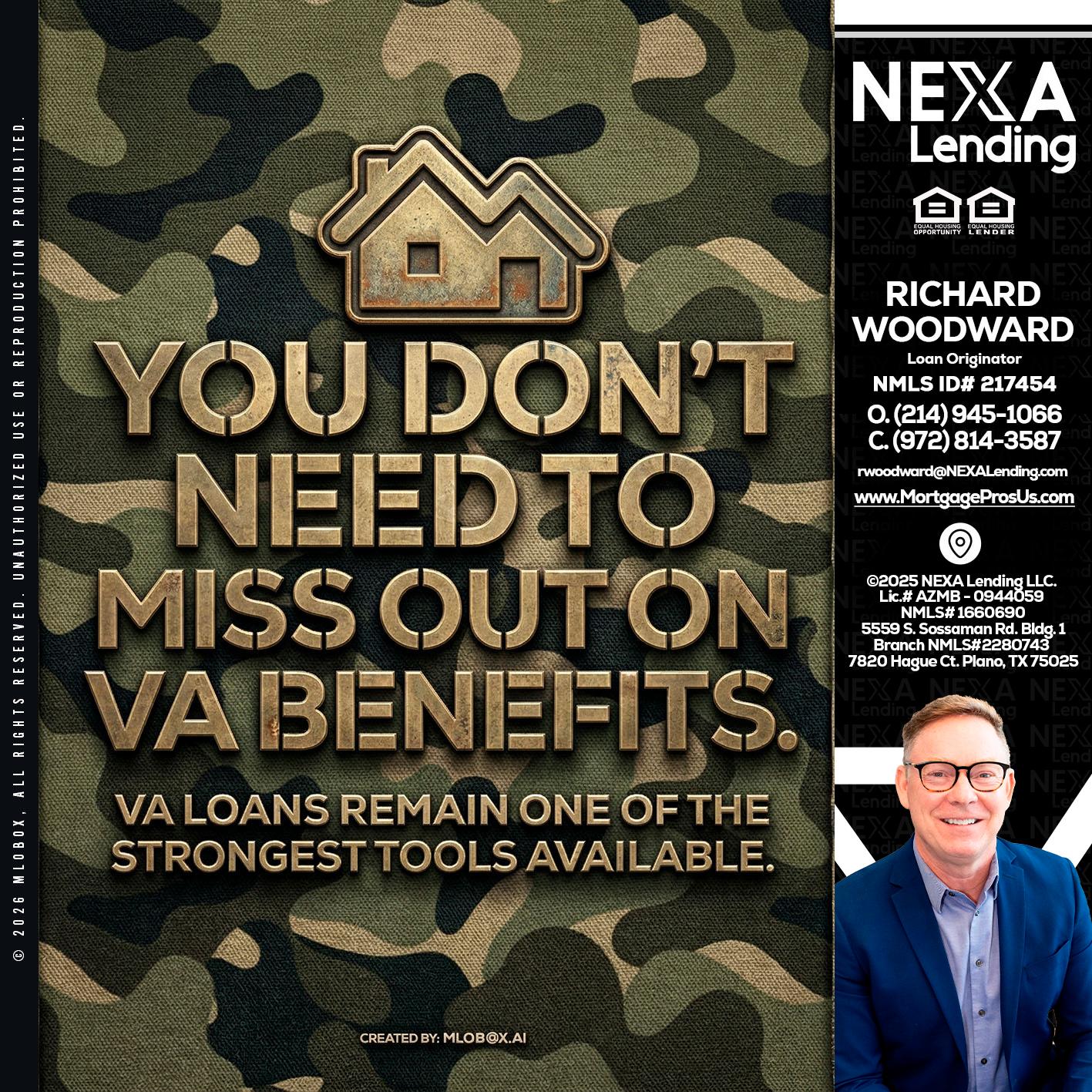 you don't need - Richard Woodward -Branch Manager