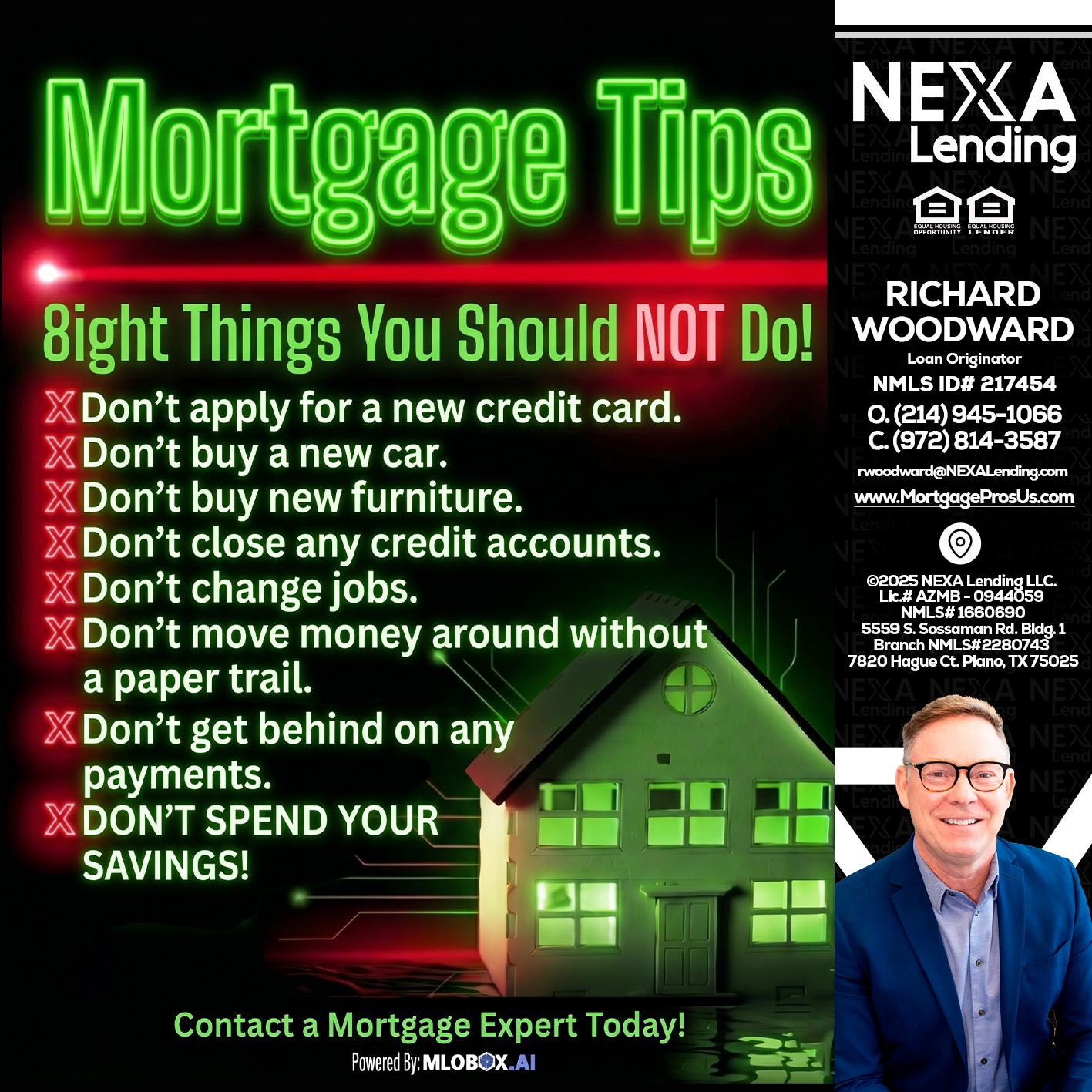 Mortgage Tips at your Door - Richard Woodward -Branch Manager