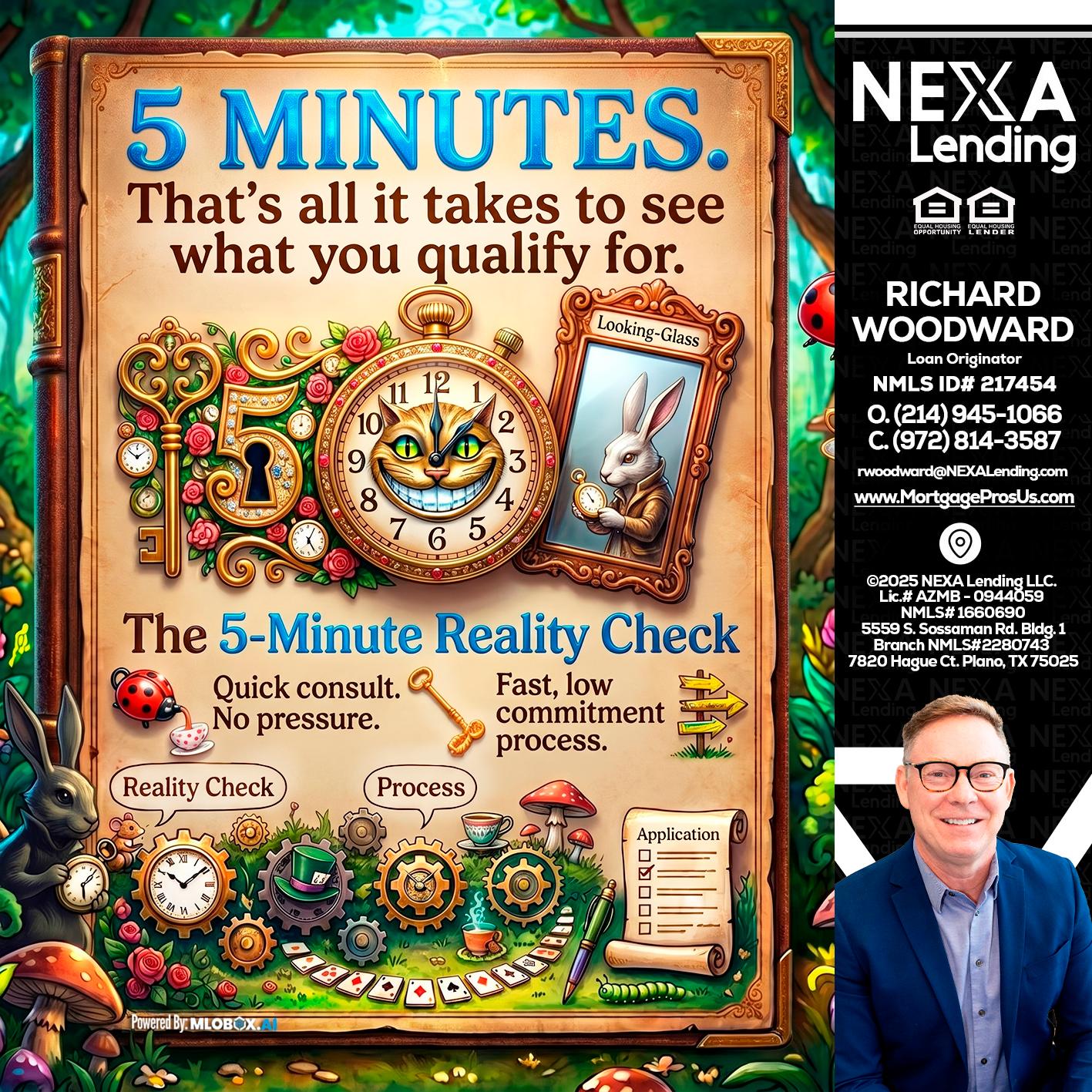 Reality Check! - Richard Woodward -Branch Manager