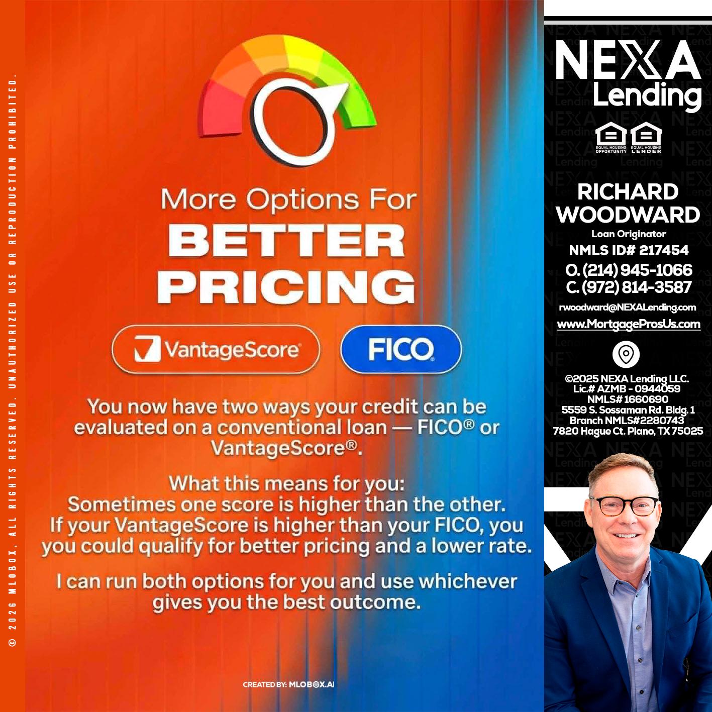 BETTER PRICING - Richard Woodward -Branch Manager