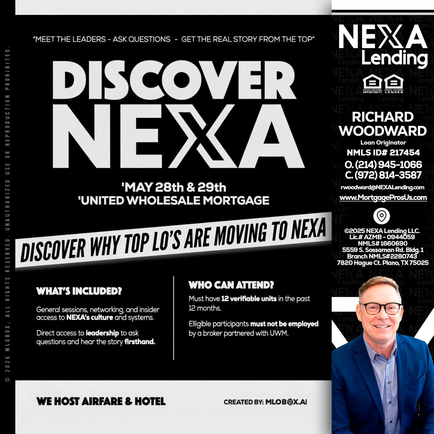 DISCOVER NEXA - Richard Woodward -Branch Manager