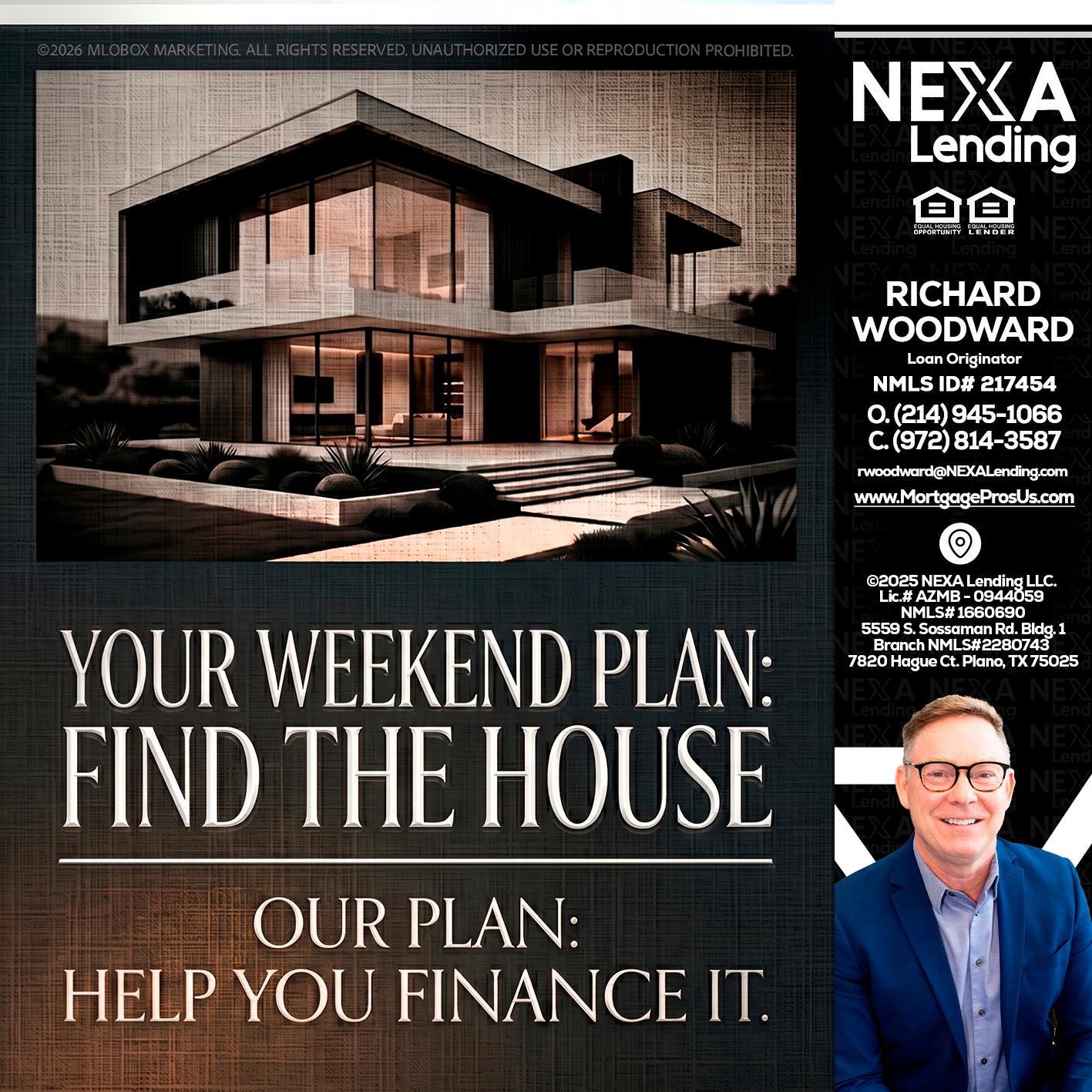 YOUR WEEKEND PLAN - Richard Woodward -Branch Manager