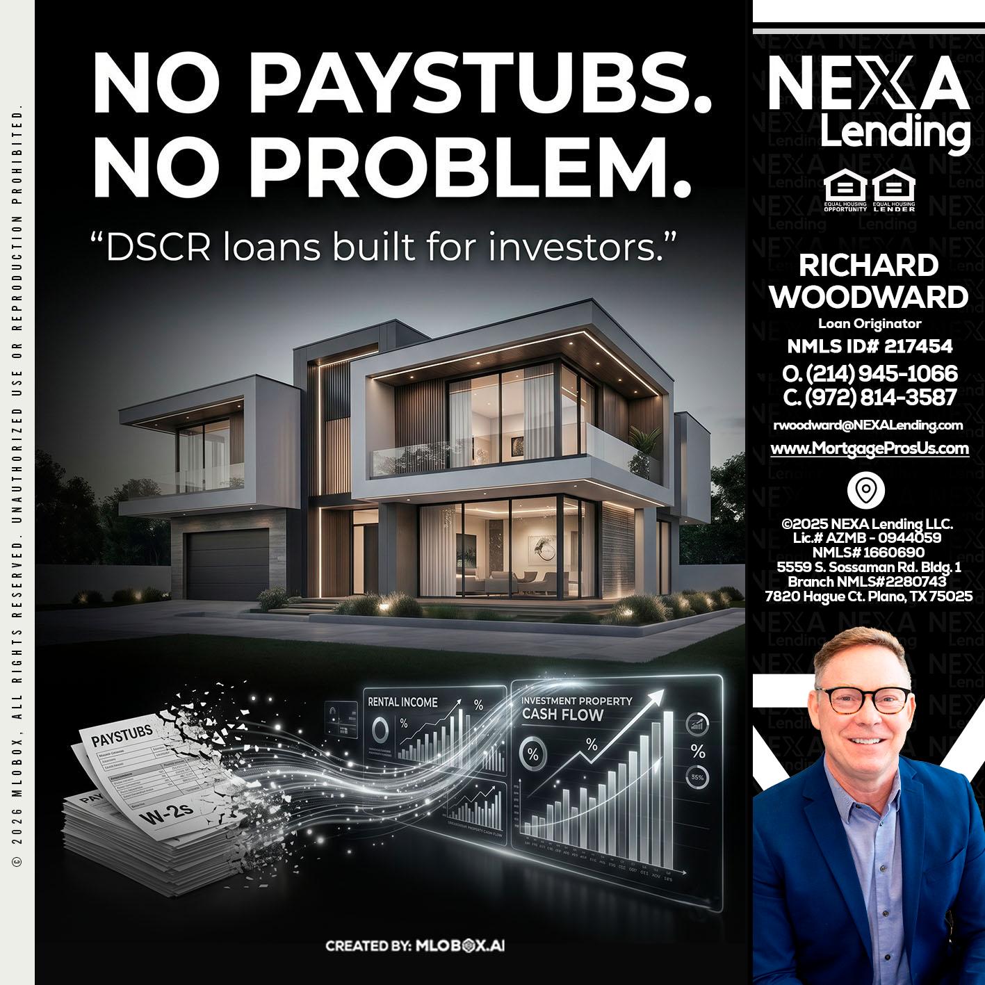 no paystub - Richard Woodward -Branch Manager
